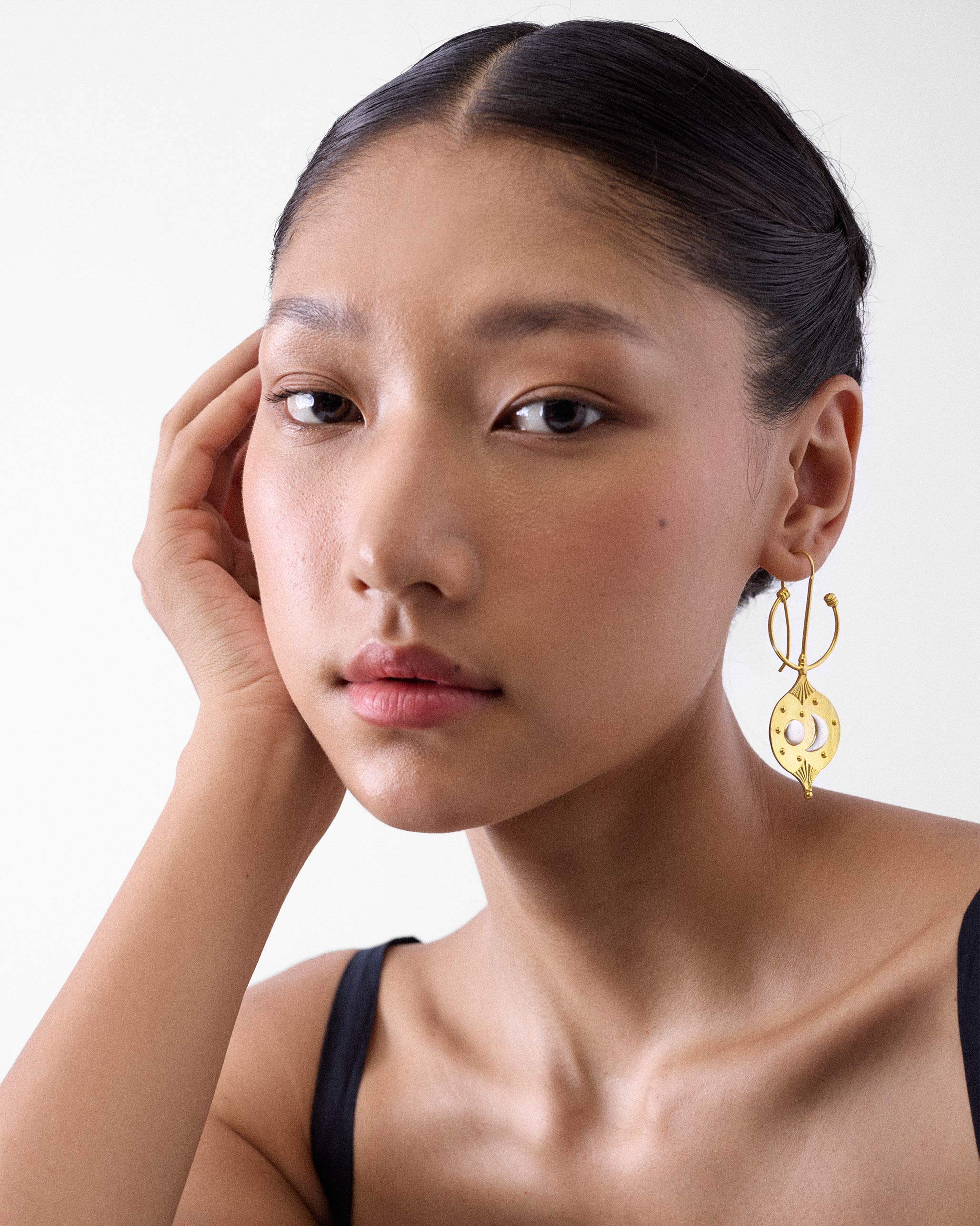 Nebra Disk Earrings - Gold & Silver - Image 5
