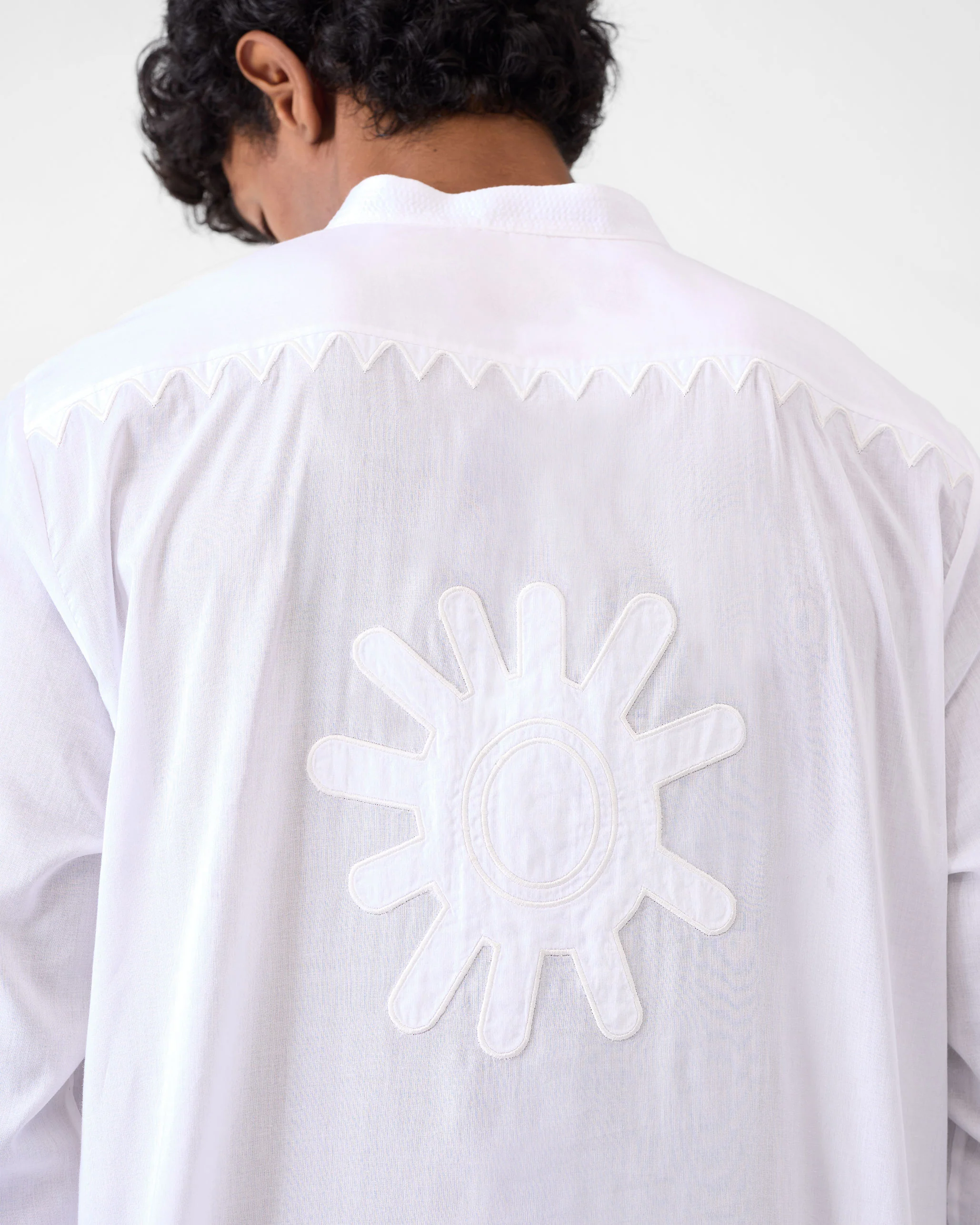 Neckband Kurta - White - Image 3