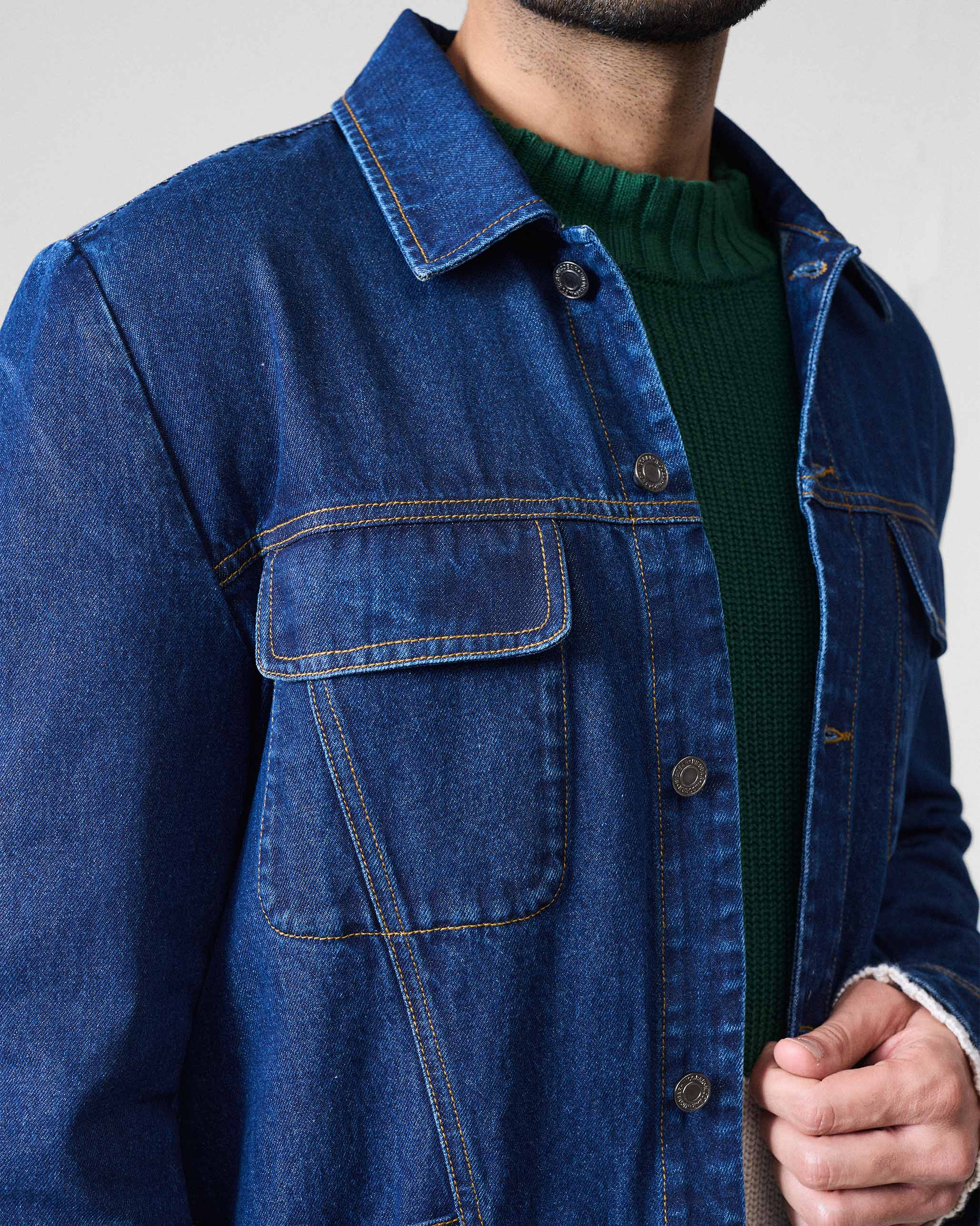 Neel Jacket - Denim - Image 4