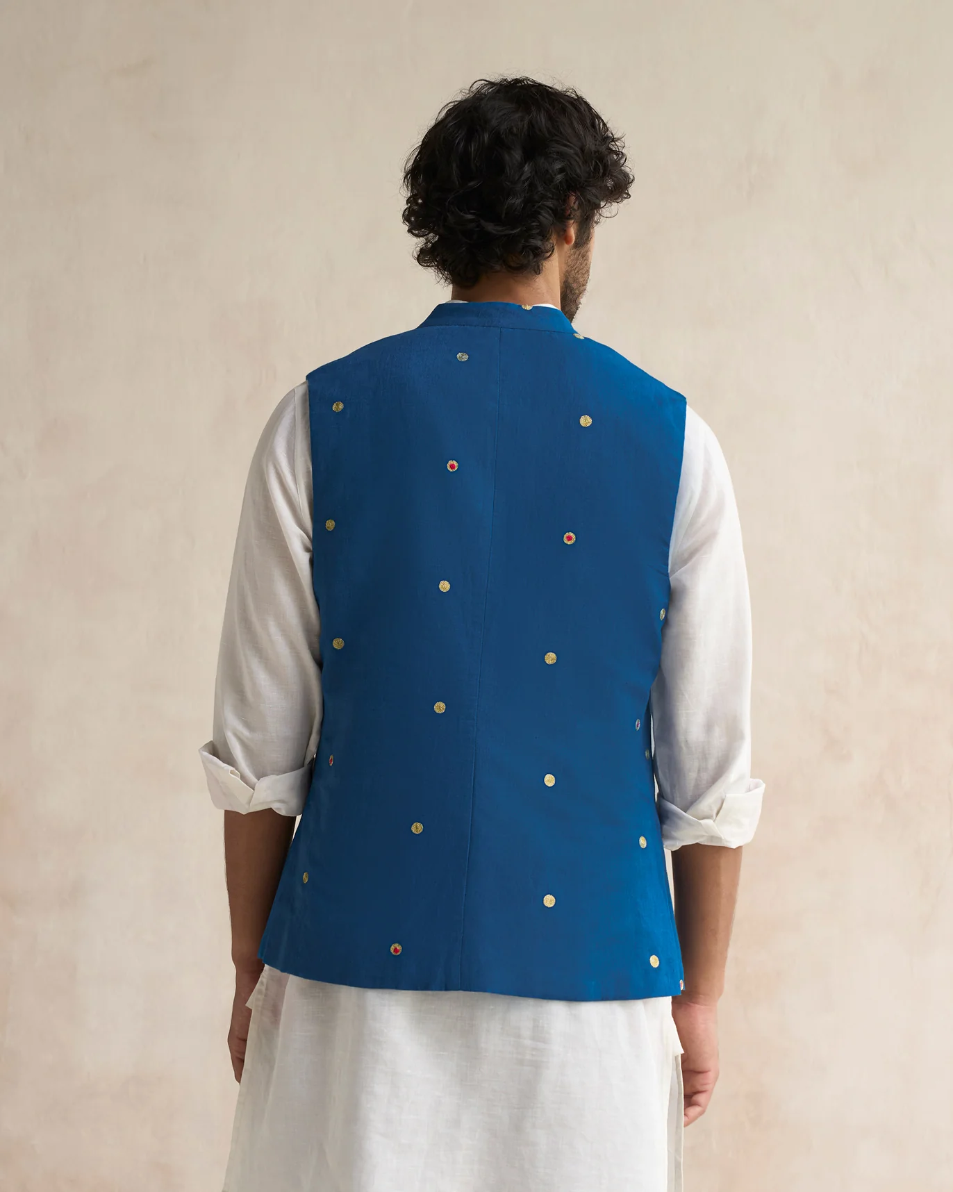 Nehru Jacket - Sapphire - Image 3