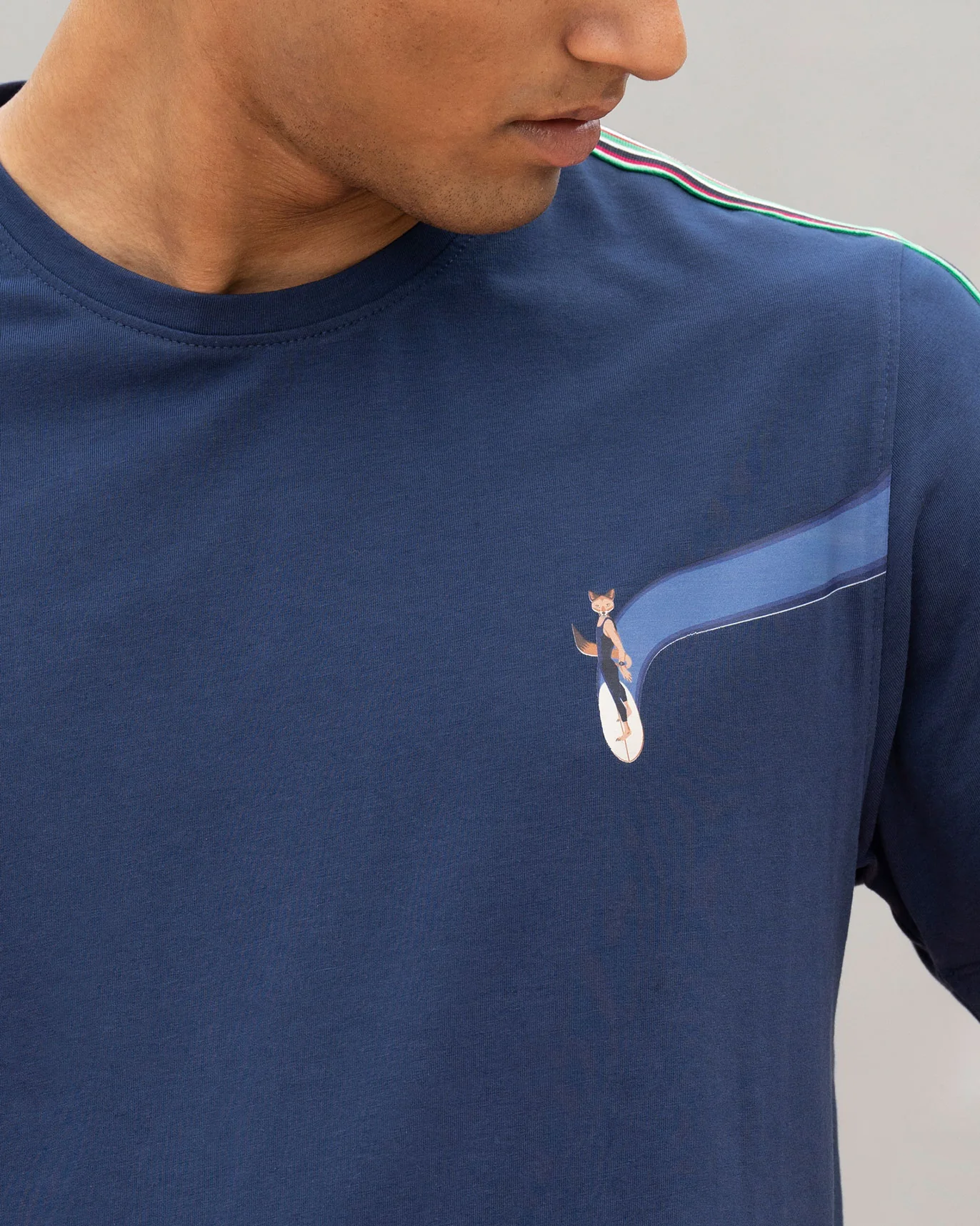 Nico Crew Neck T-shirt - Navy - Image 2