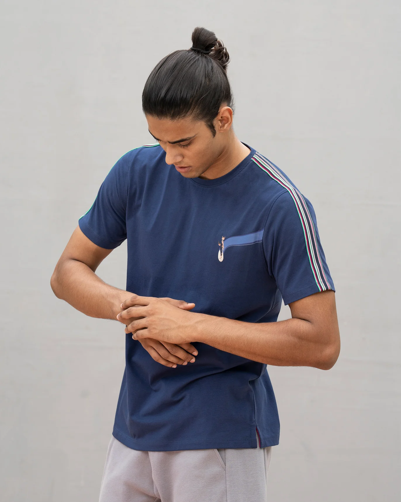 Nico Crew Neck T-shirt - Navy - Image 3