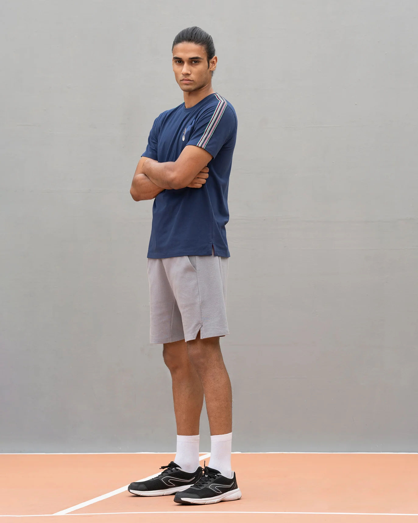 Nico Crew Neck T-shirt - Navy - Image 7