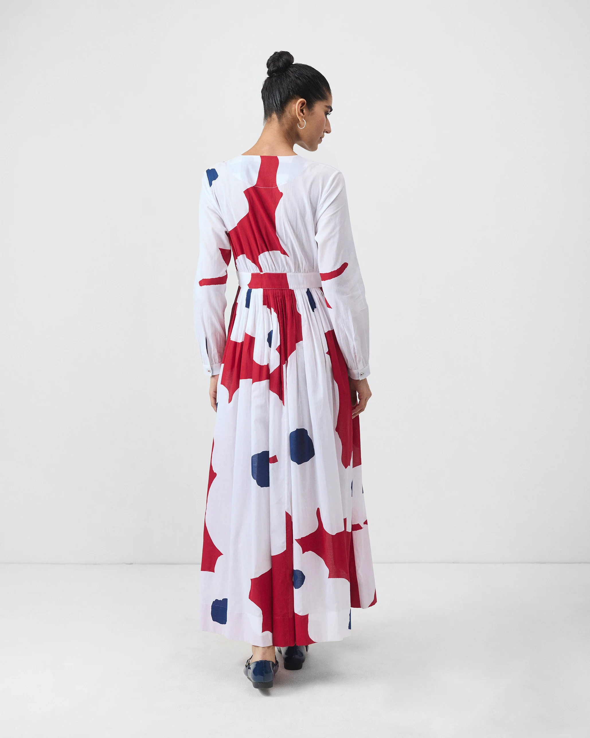 Nico Dress - Red & White Print - Image 4