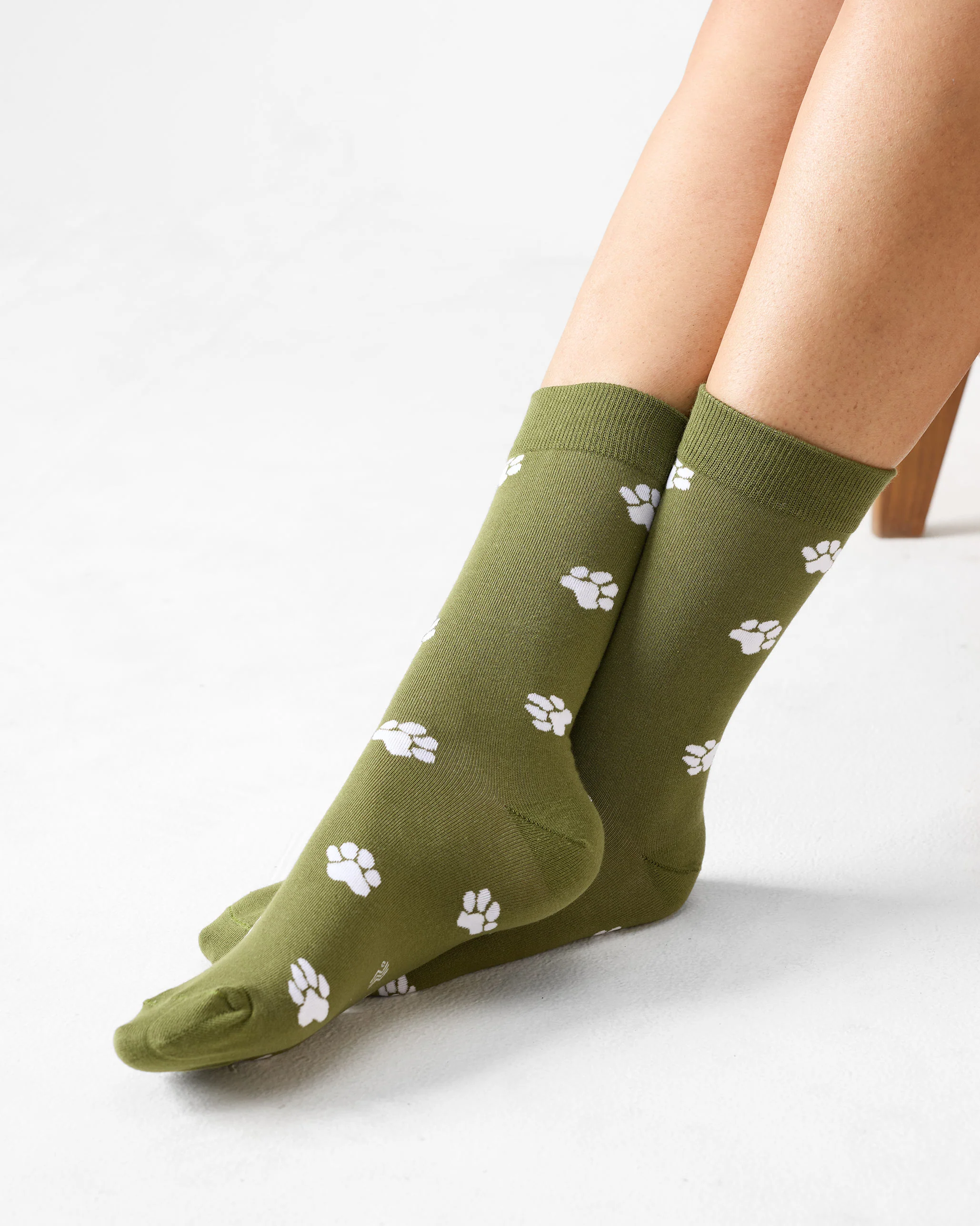 Nicobark Socks - Olive & Oatmeal - Image 2