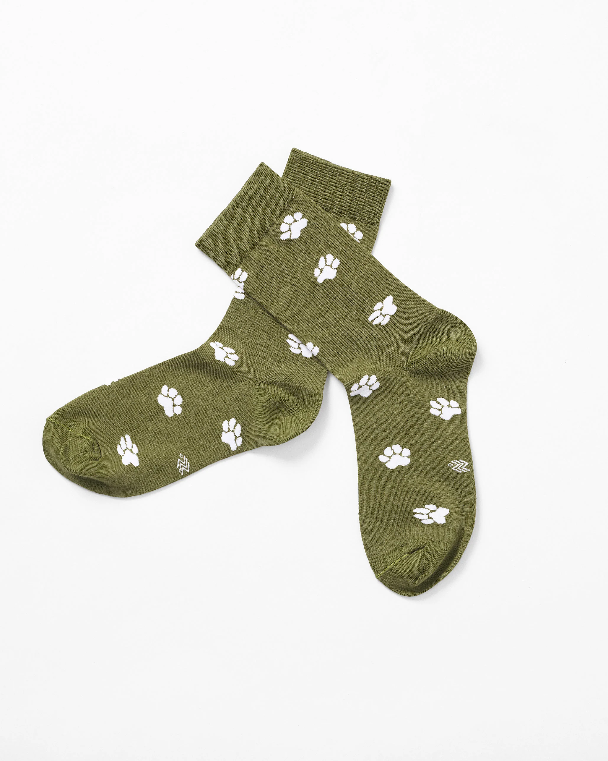 Nicobark Socks - Olive & Oatmeal - Image 3
