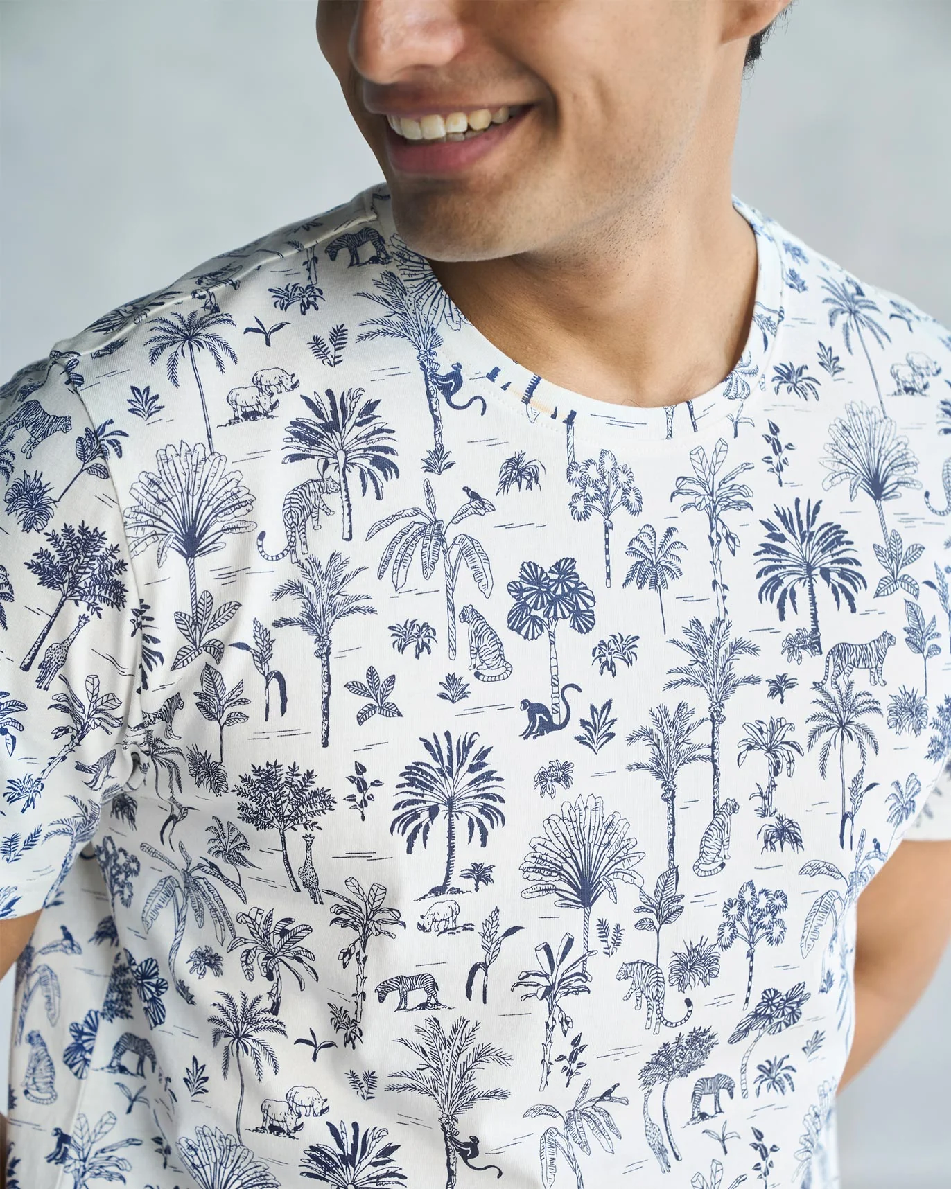 NicoLand T-shirt - Ivory & Navy - Image 2