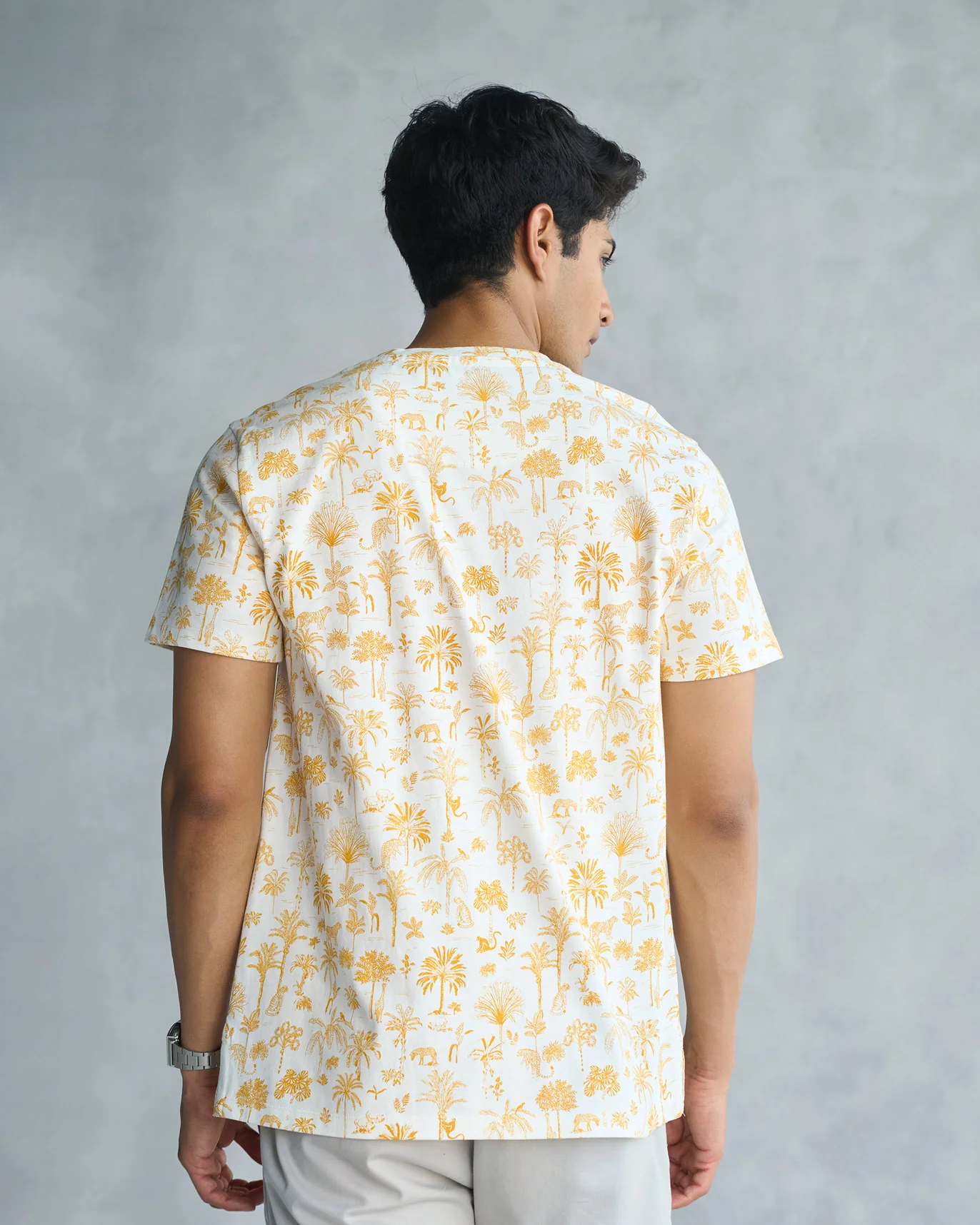 NicoLand T-shirt - Ivory & Ochre - Image 3