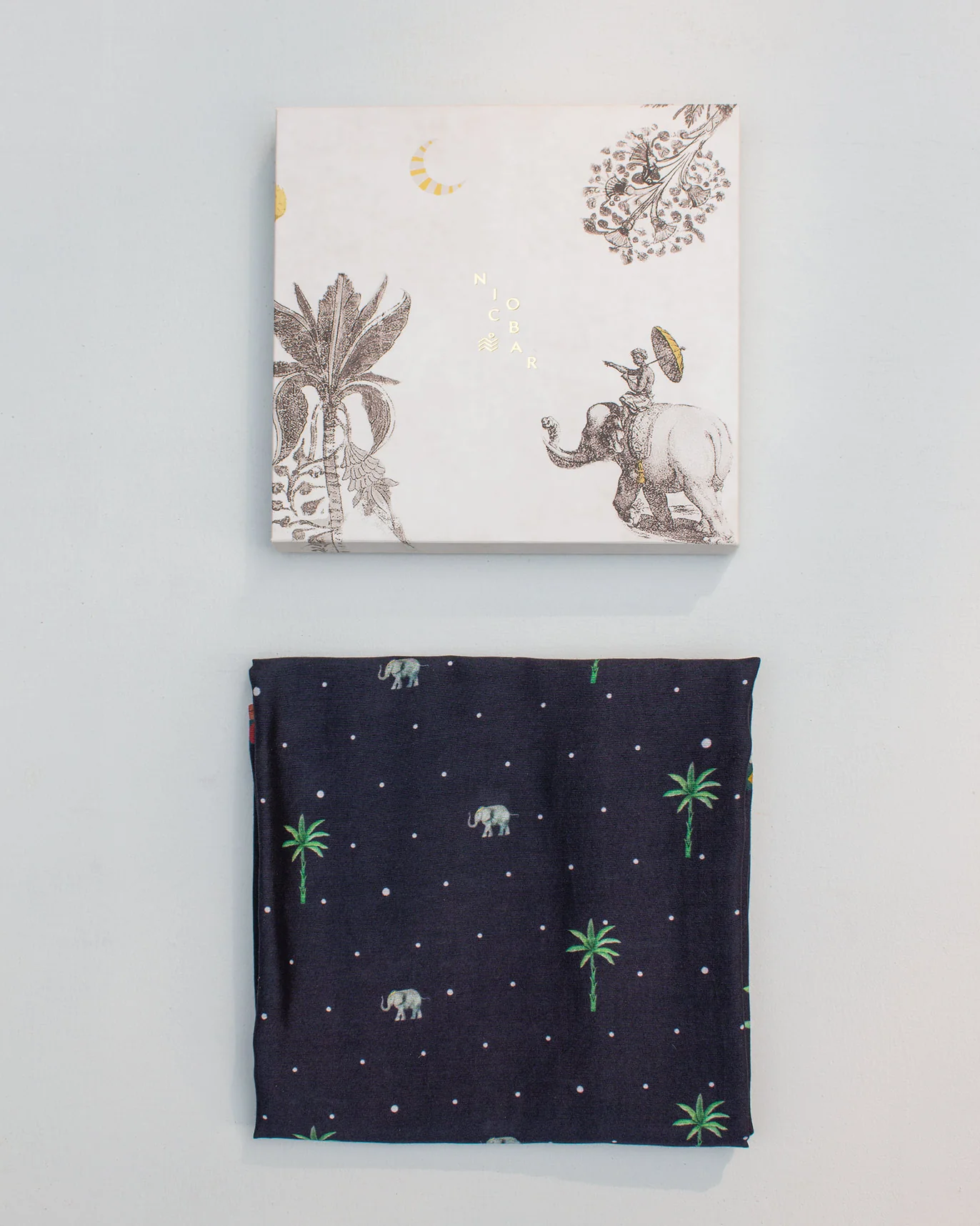 Night Safari Scarf - Navy - Image 5
