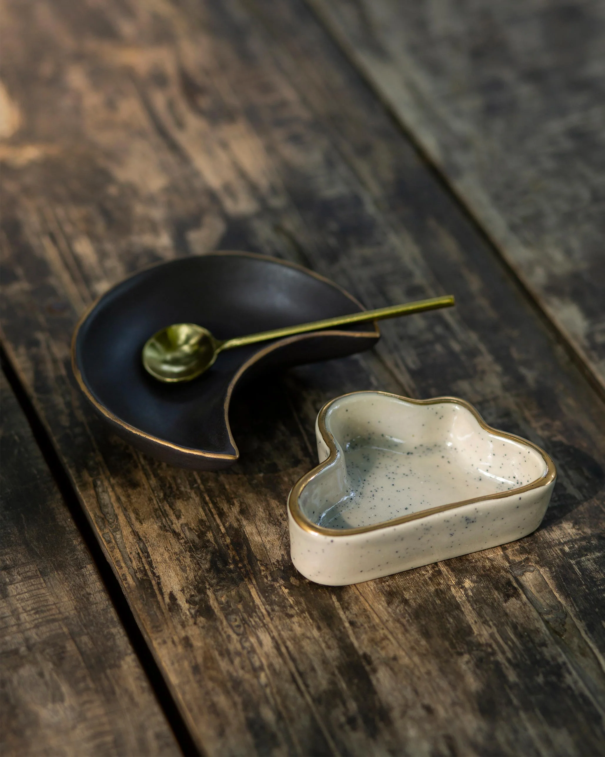 Night Sky Trinket Tray with Spoon - Image 3
