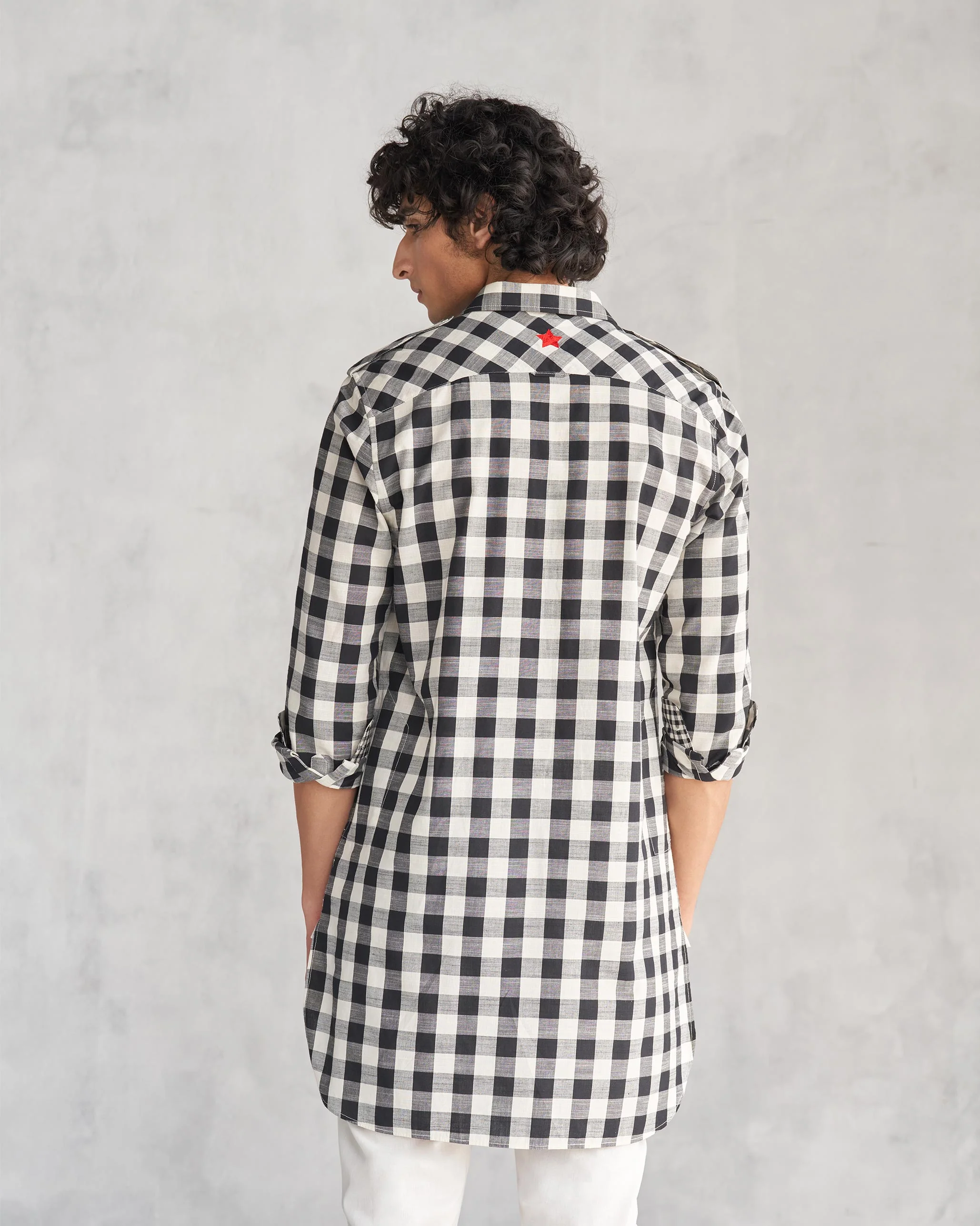 Nizamuddin Kurta - Black & Ivory - Image 4
