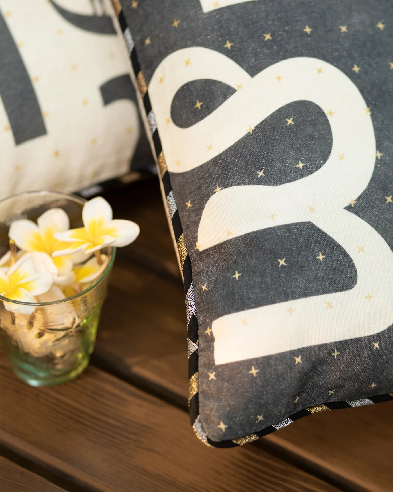 Nizara Cushion Cover - Charcoal - Image 2