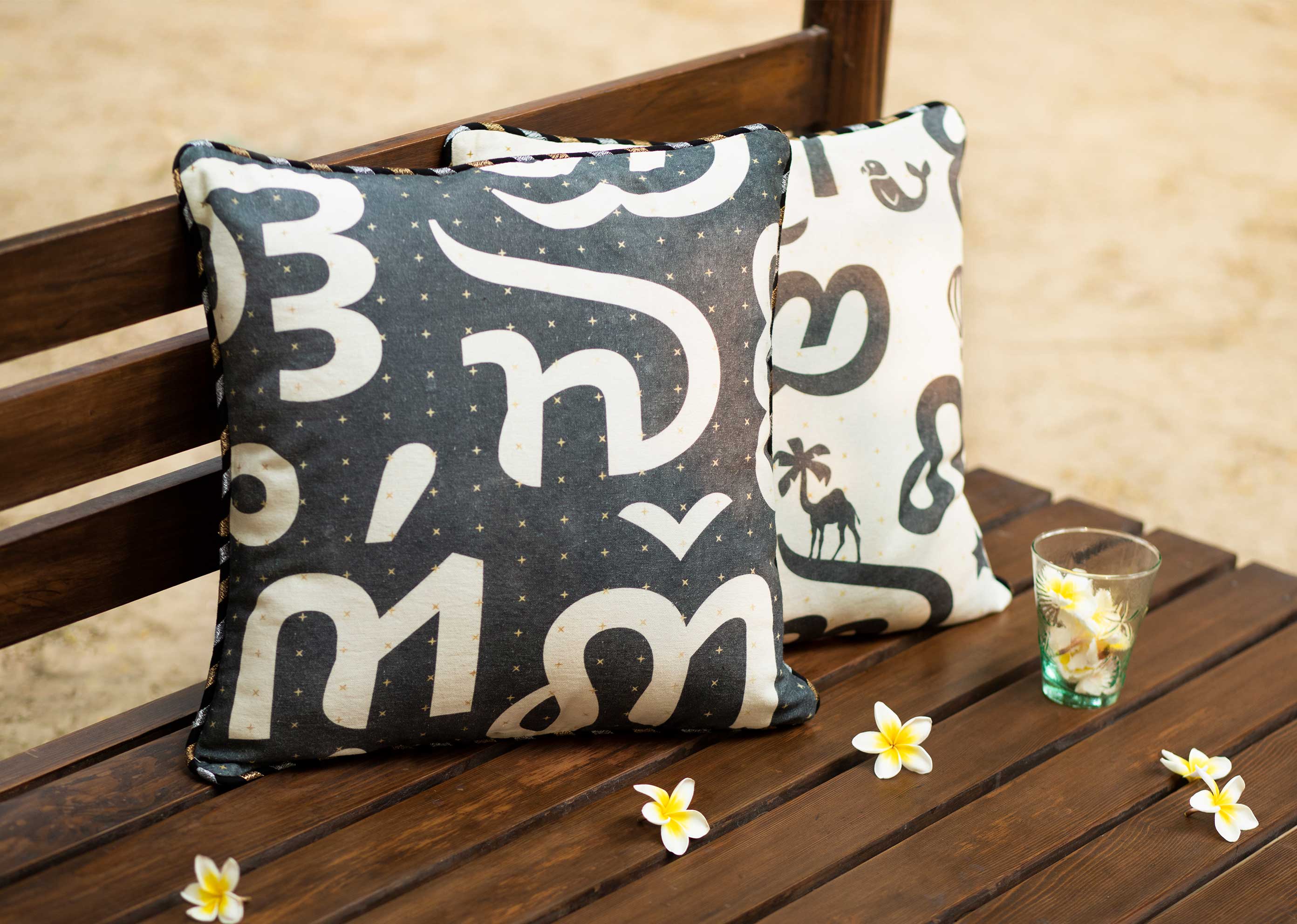 Nizara Cushion Cover - Charcoal - Image 3