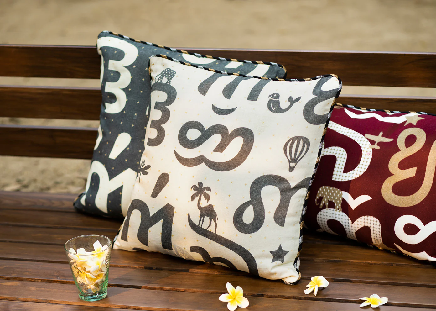 Nizara Cushion Cover - Natural - Image 3