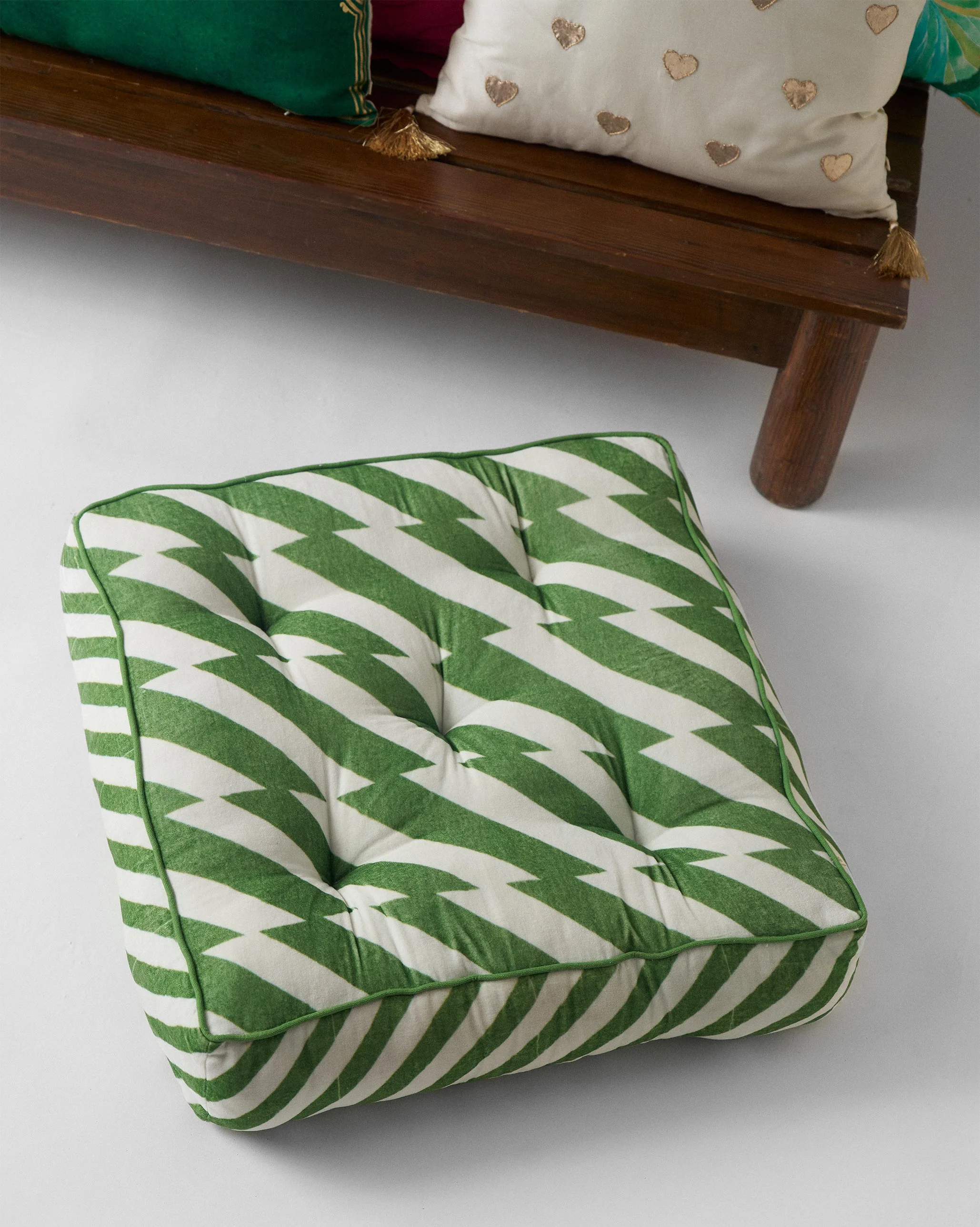 Nizara Floor Cushion- Green - Image 3