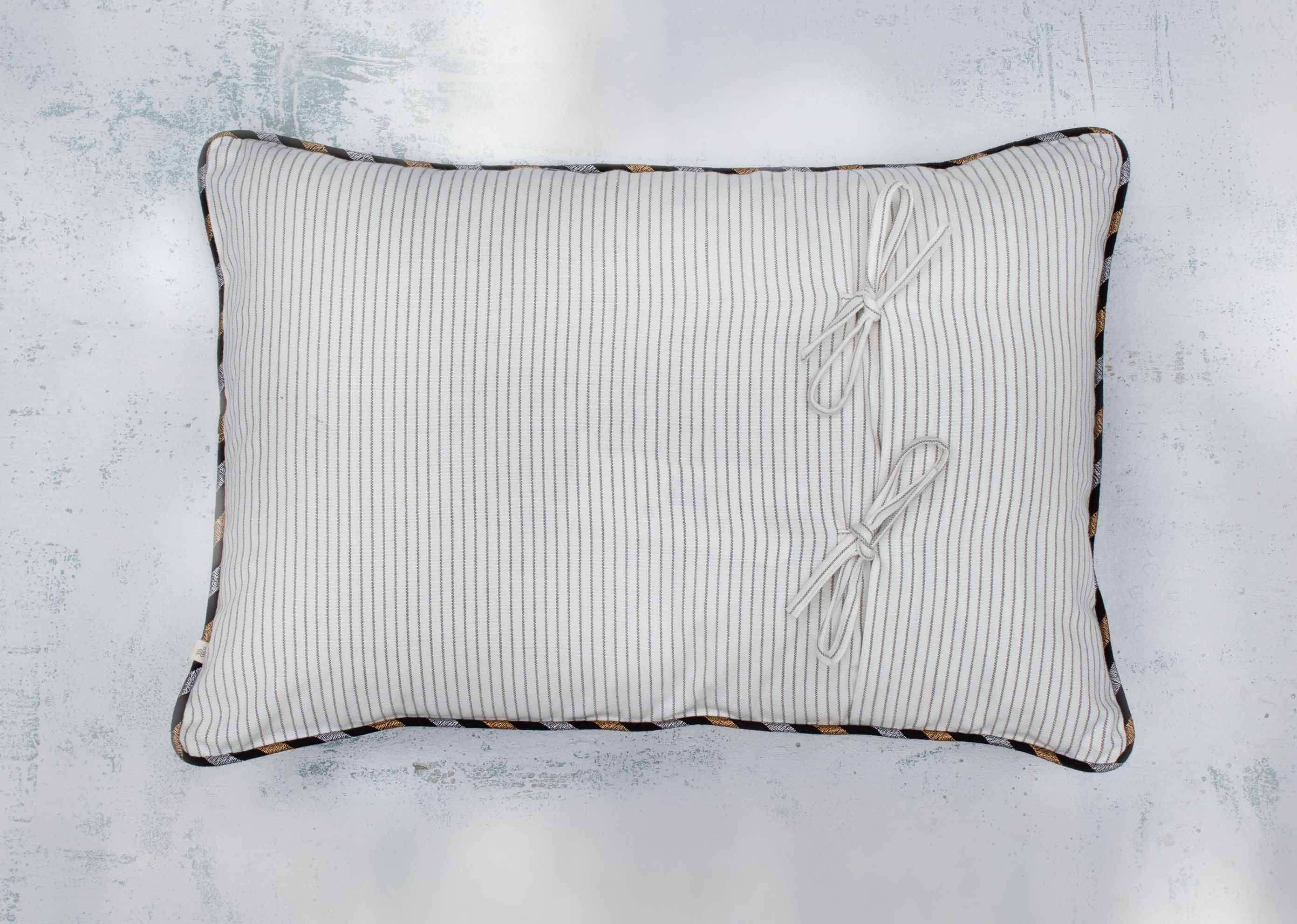 Nizara Lumbar Cushion Cover - Charcoal - Image 3
