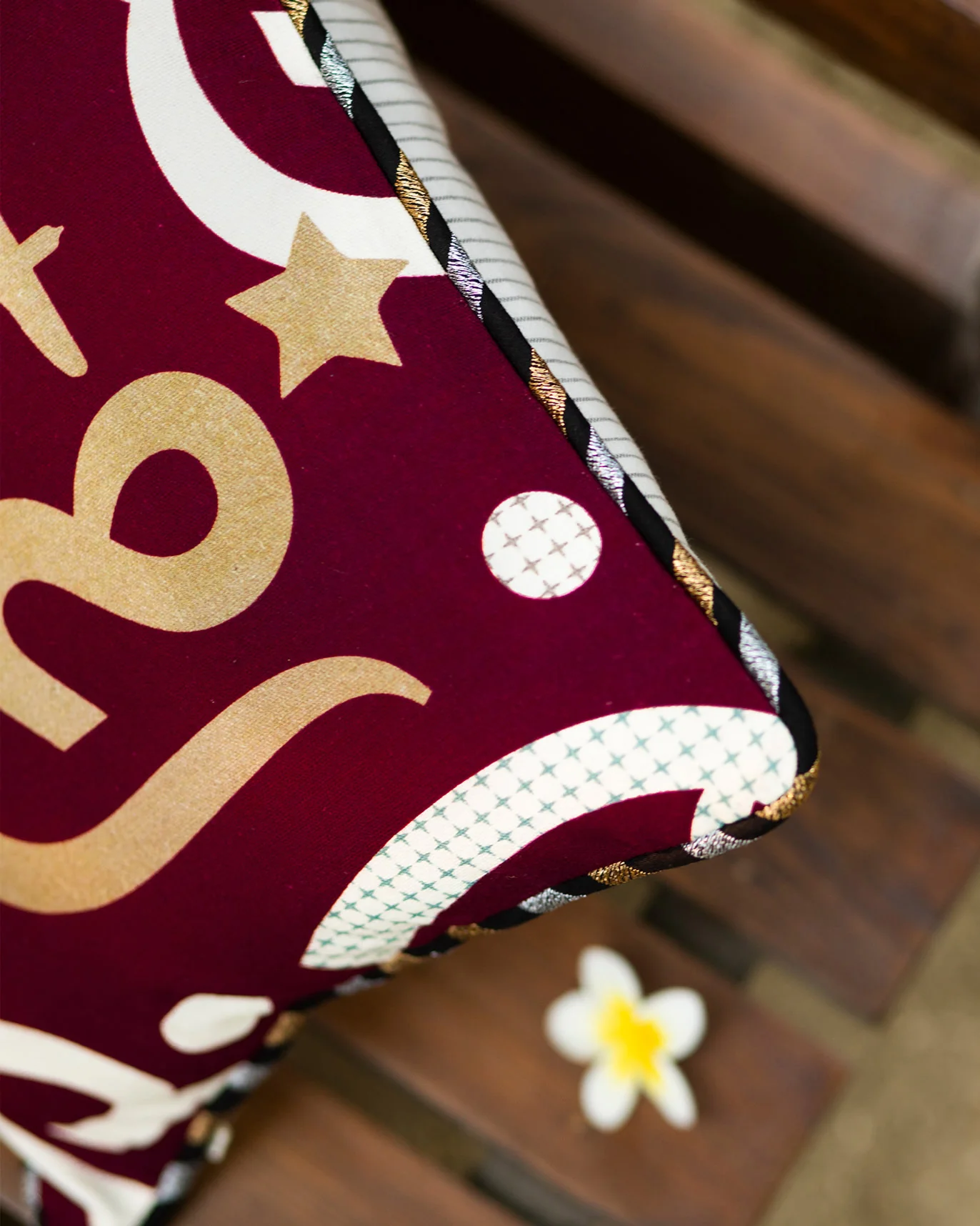 Nizara Lumbar Cushion Cover - Red - Image 2