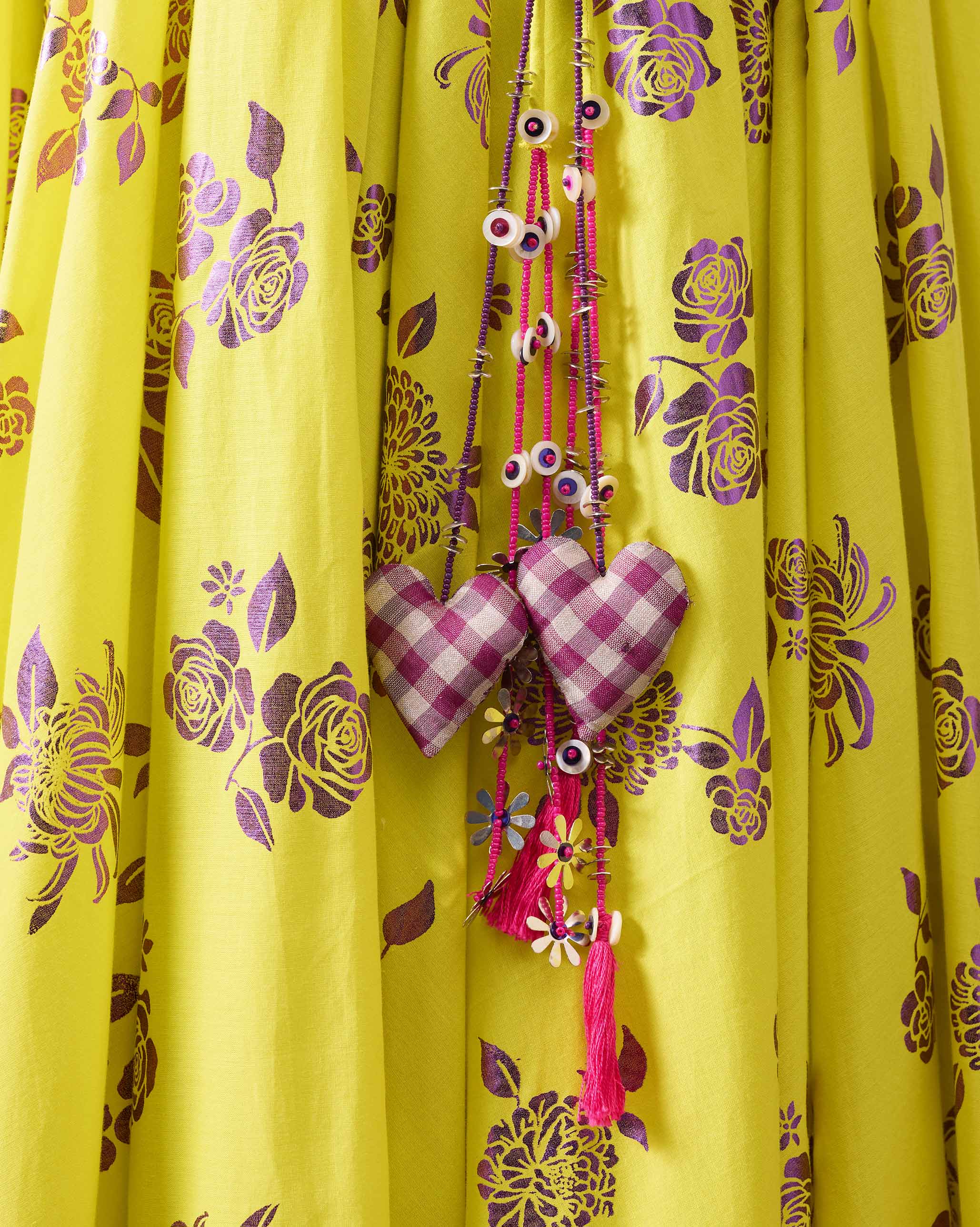 Noor Skirt - Lime & Purple Printed - Image 4