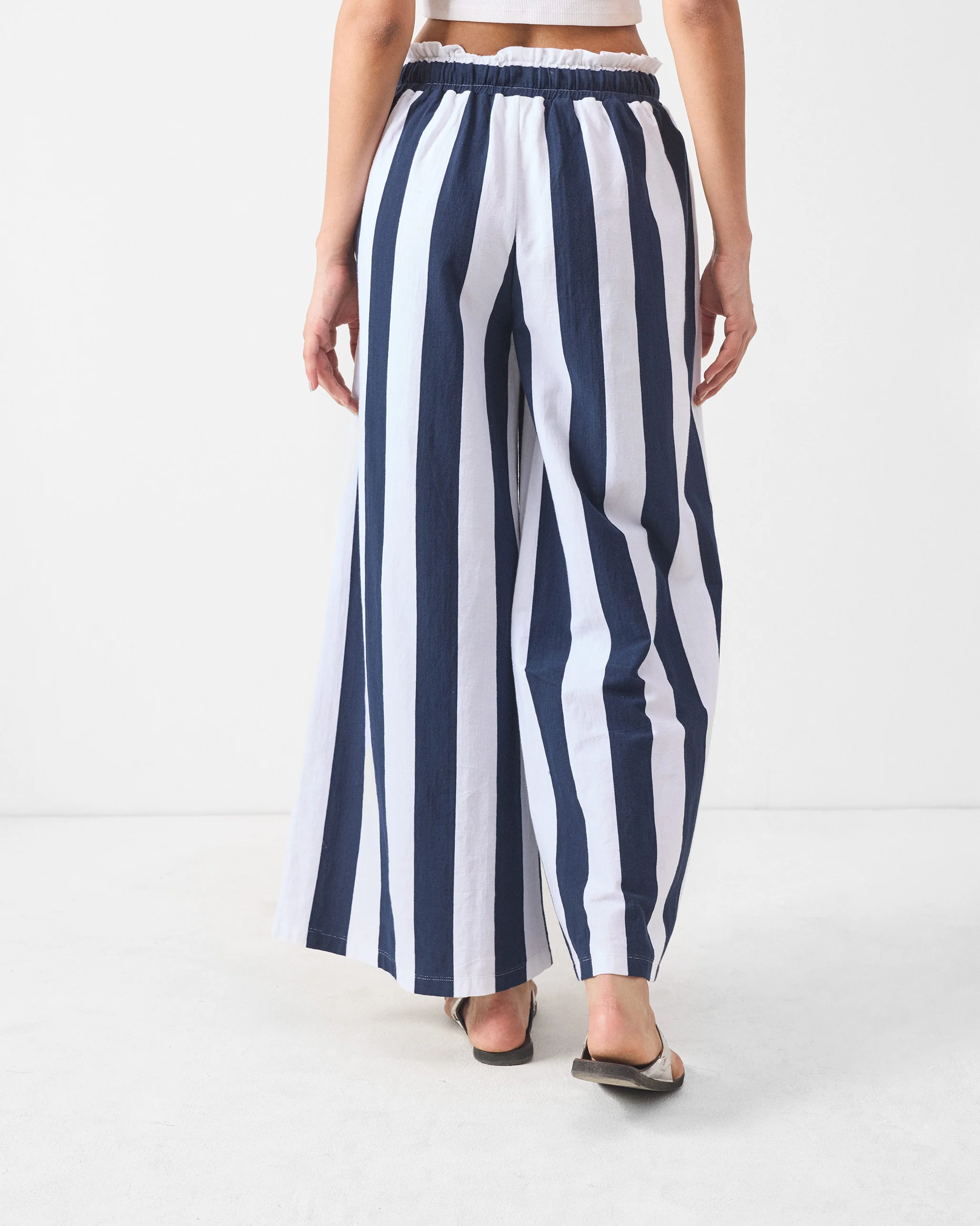 Nova Lounge Pants - Navy & White Stripes - Image 3