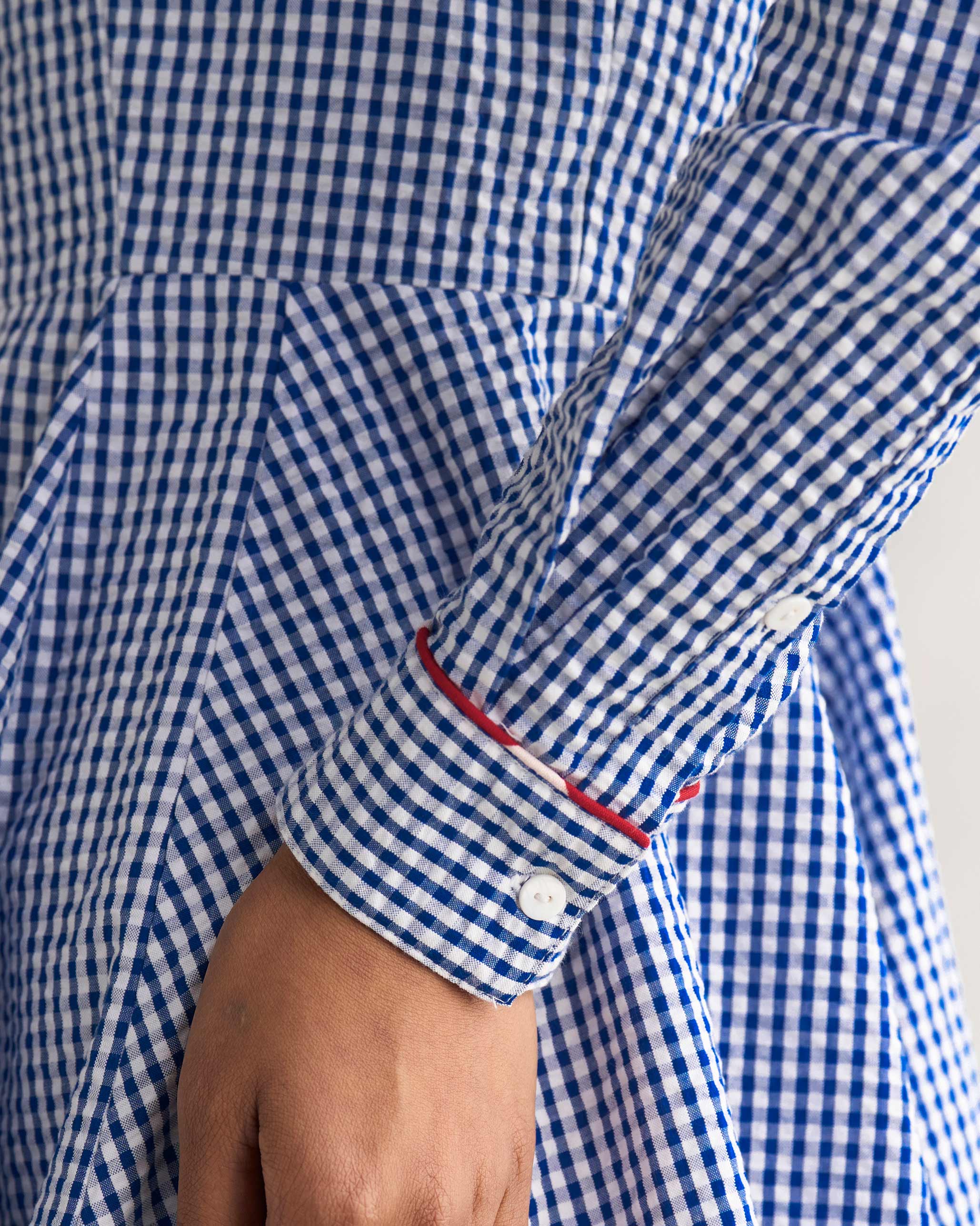 Nungwi Shirt Dress - Blue & White - Image 3