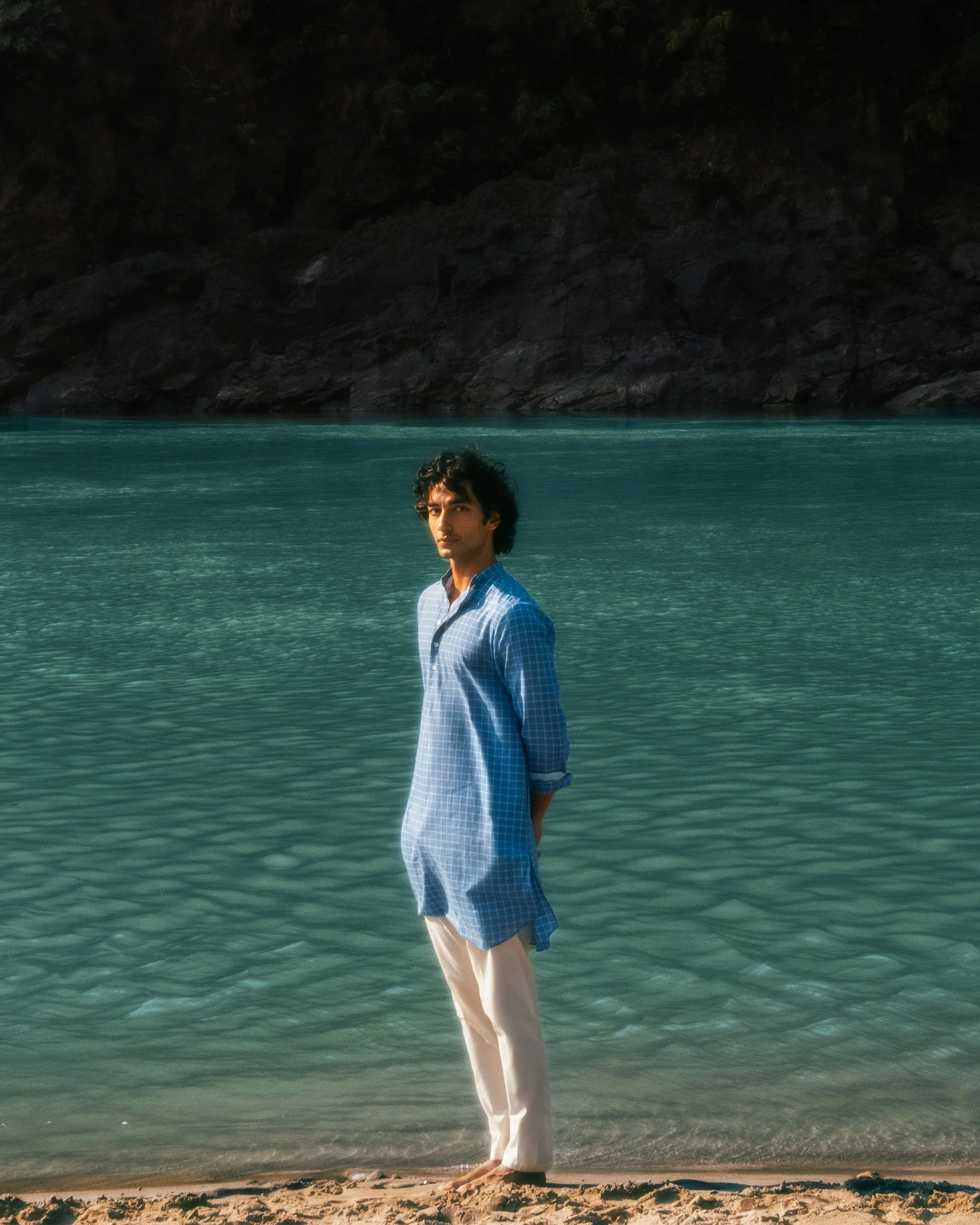 Nysa Kurta - Riverside Blue Checks - Image 2