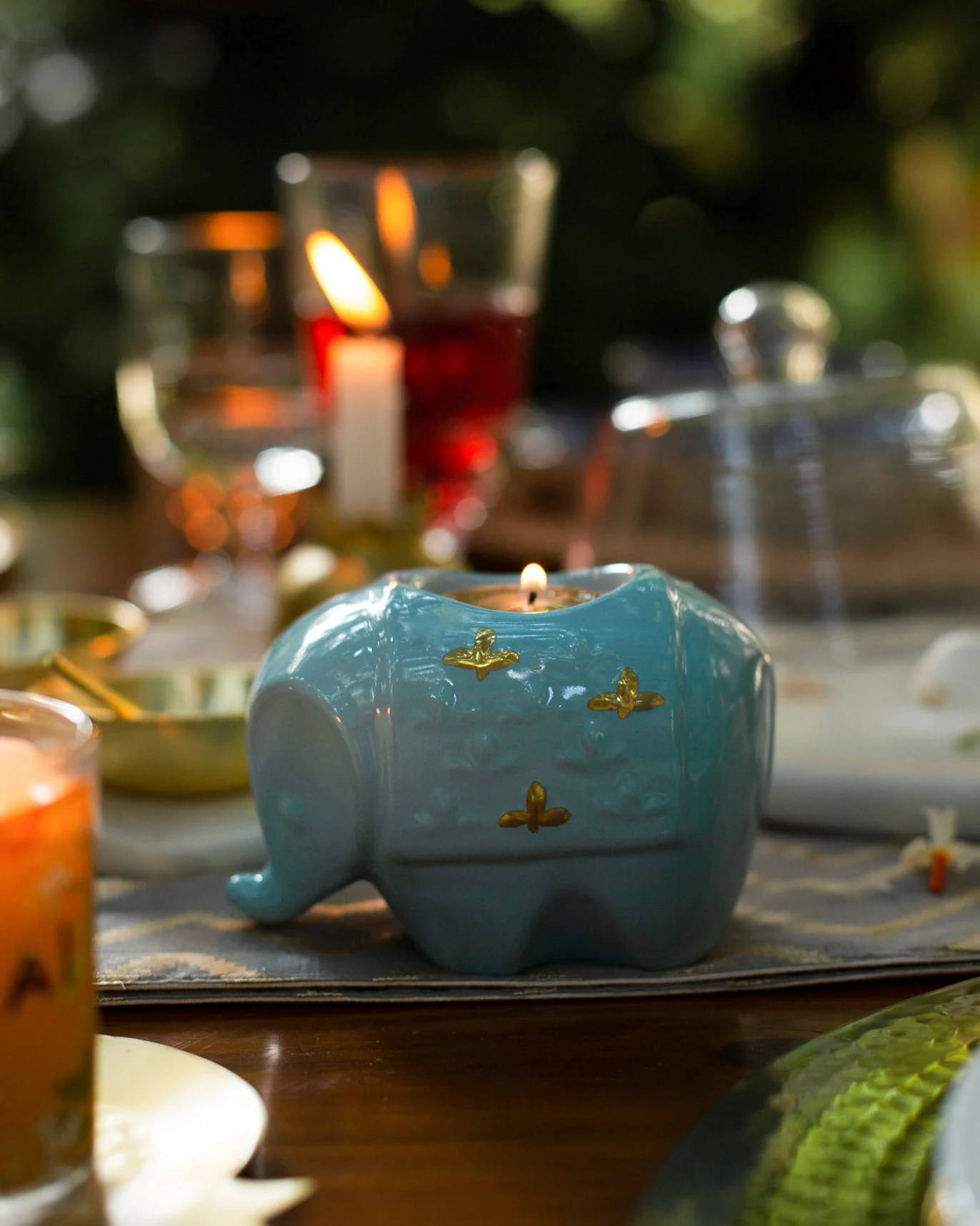 Ocean Blue Ele Votive (Set of 2) - Image 2