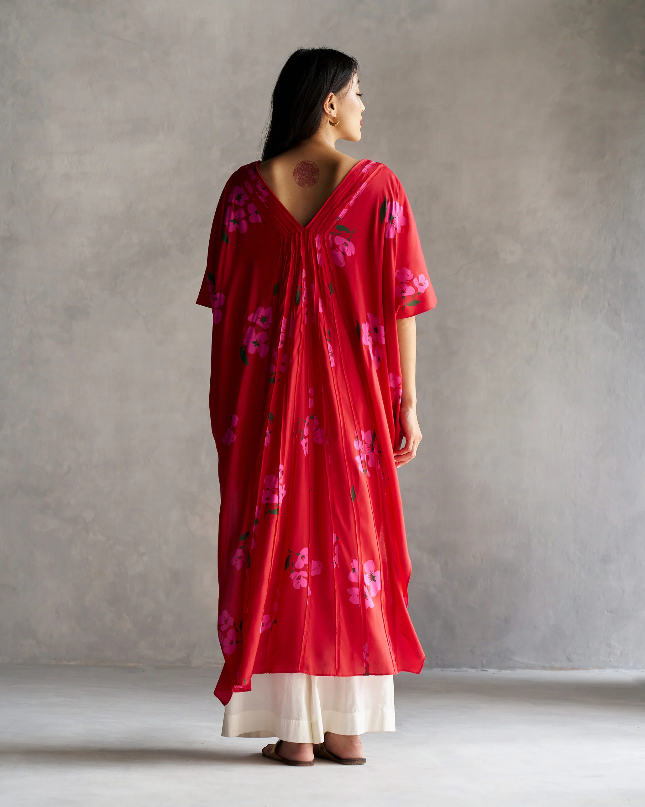 Ocean Kaftan - Red - Image 5