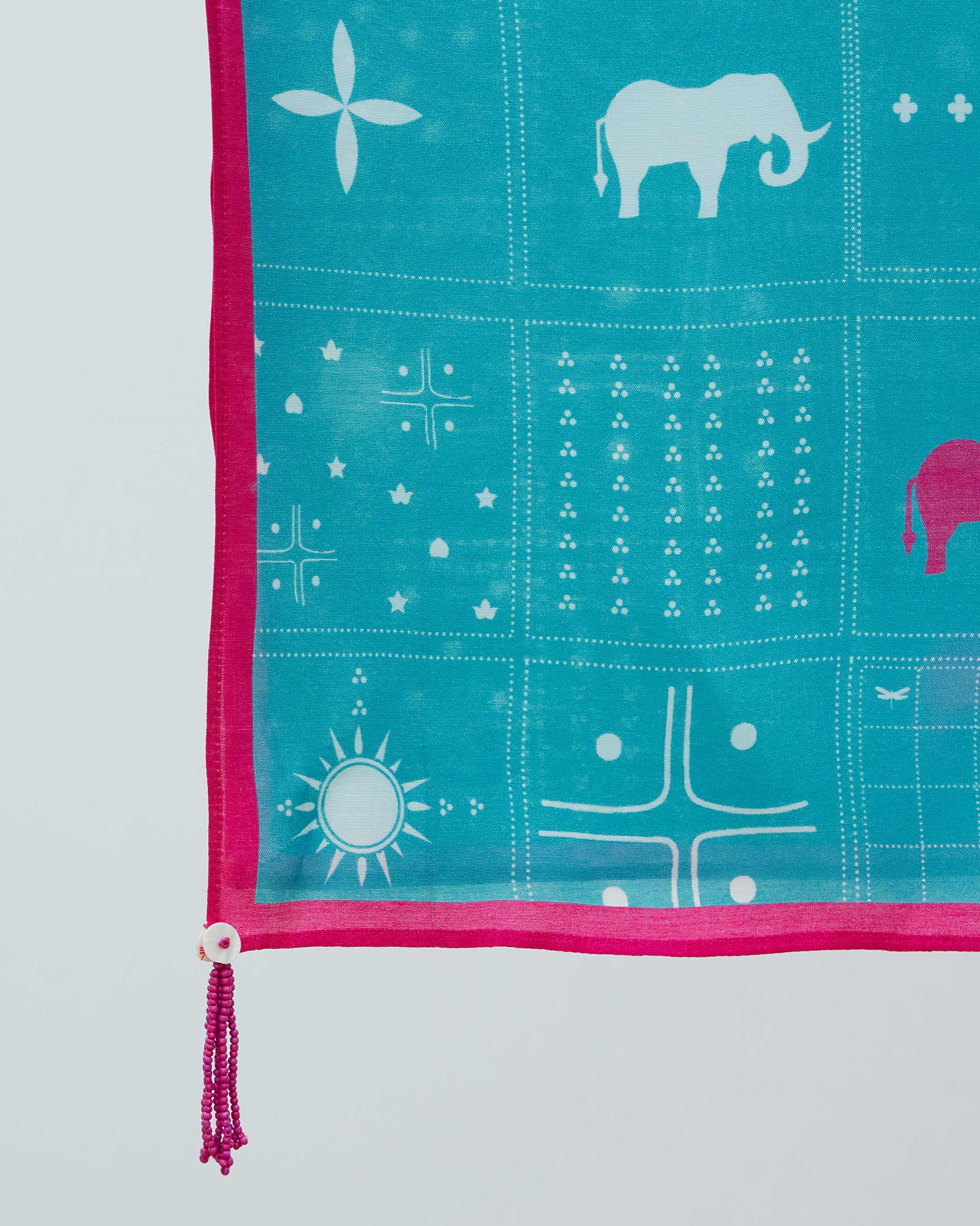 Ocean Scarf - Aqua - Image 2