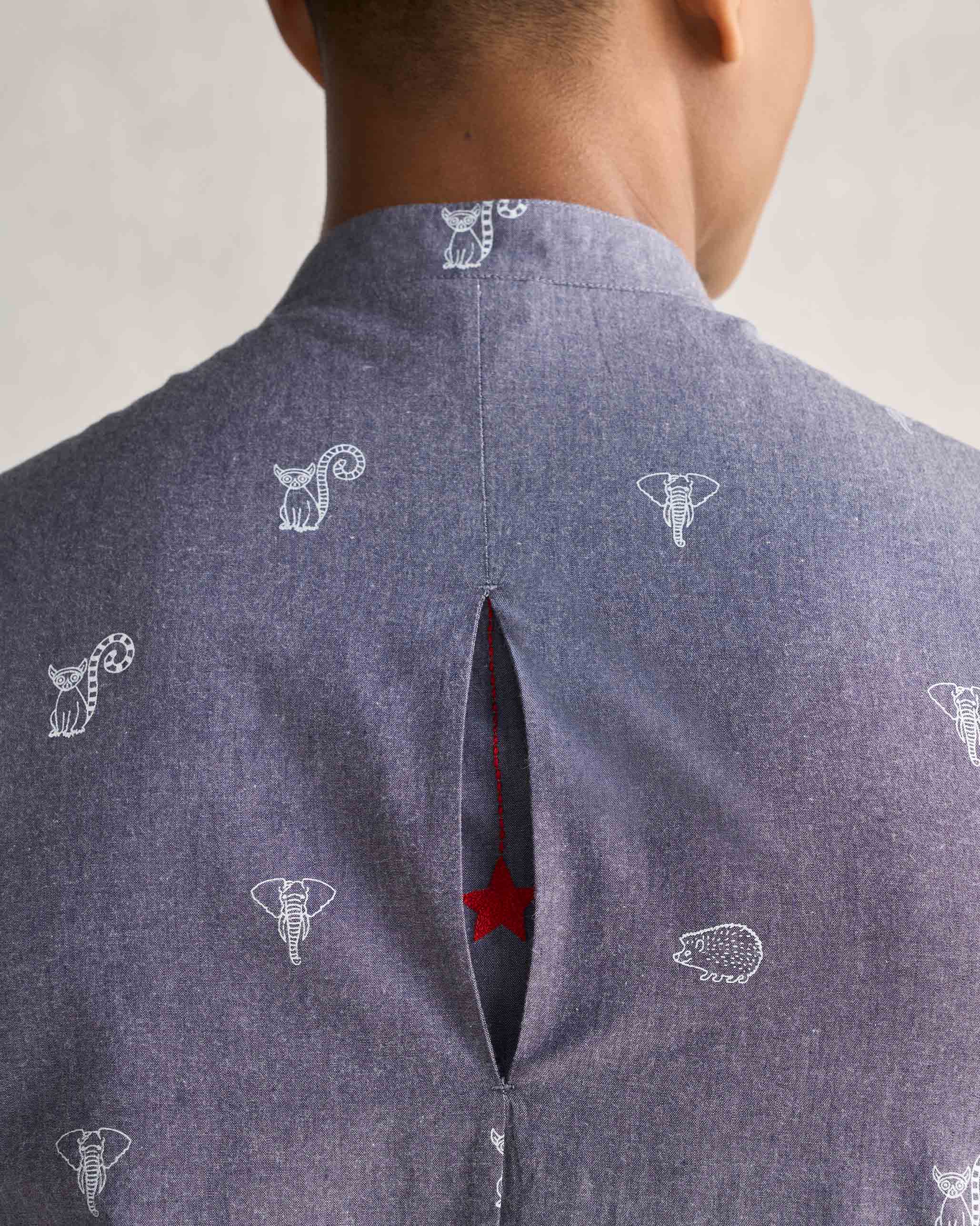 One Button Shirt - Grey - Image 3