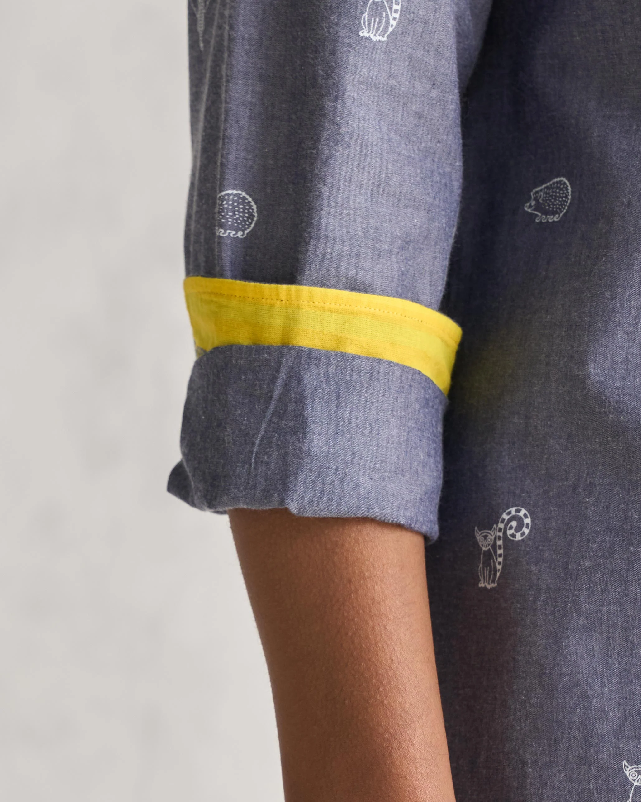 One Button Shirt - Grey - Image 5