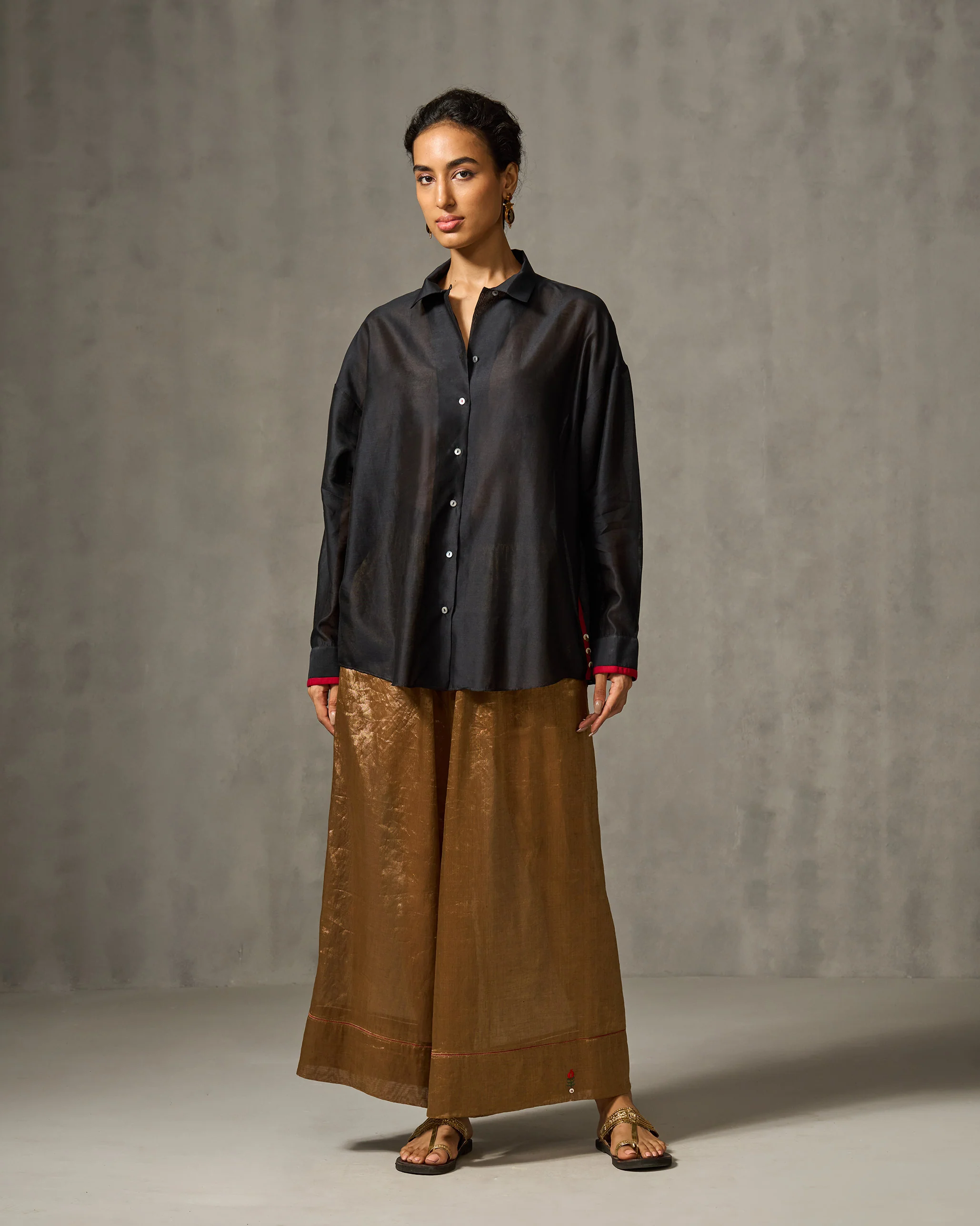 Oversized Shirt - Black - Image 5