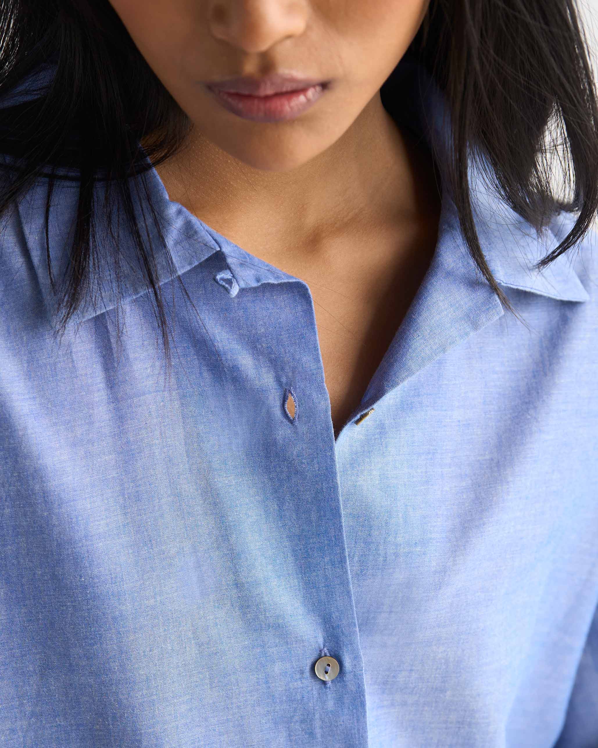 Oversized Shirt - Blue - Image 3