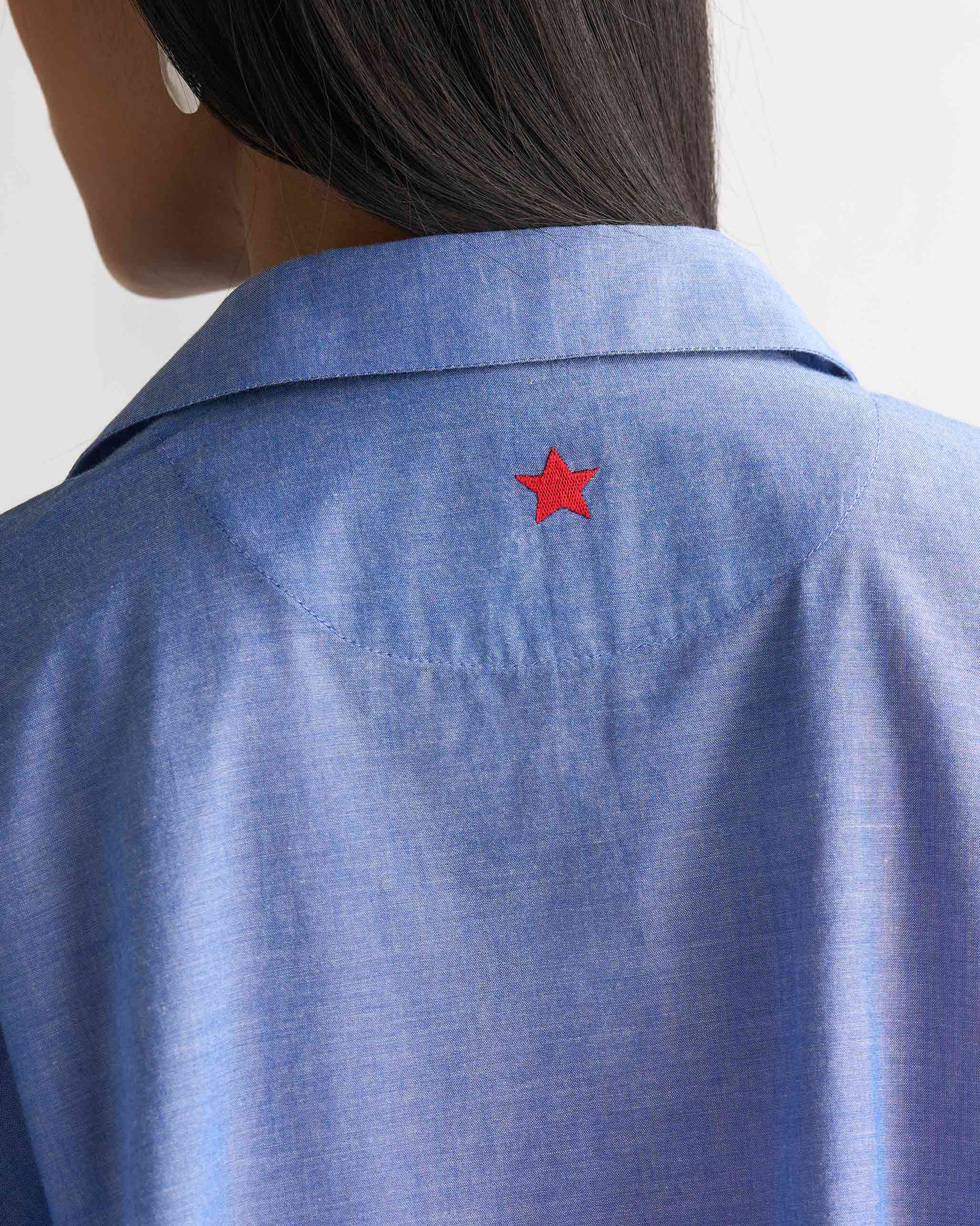 Oversized Shirt - Blue - Image 5