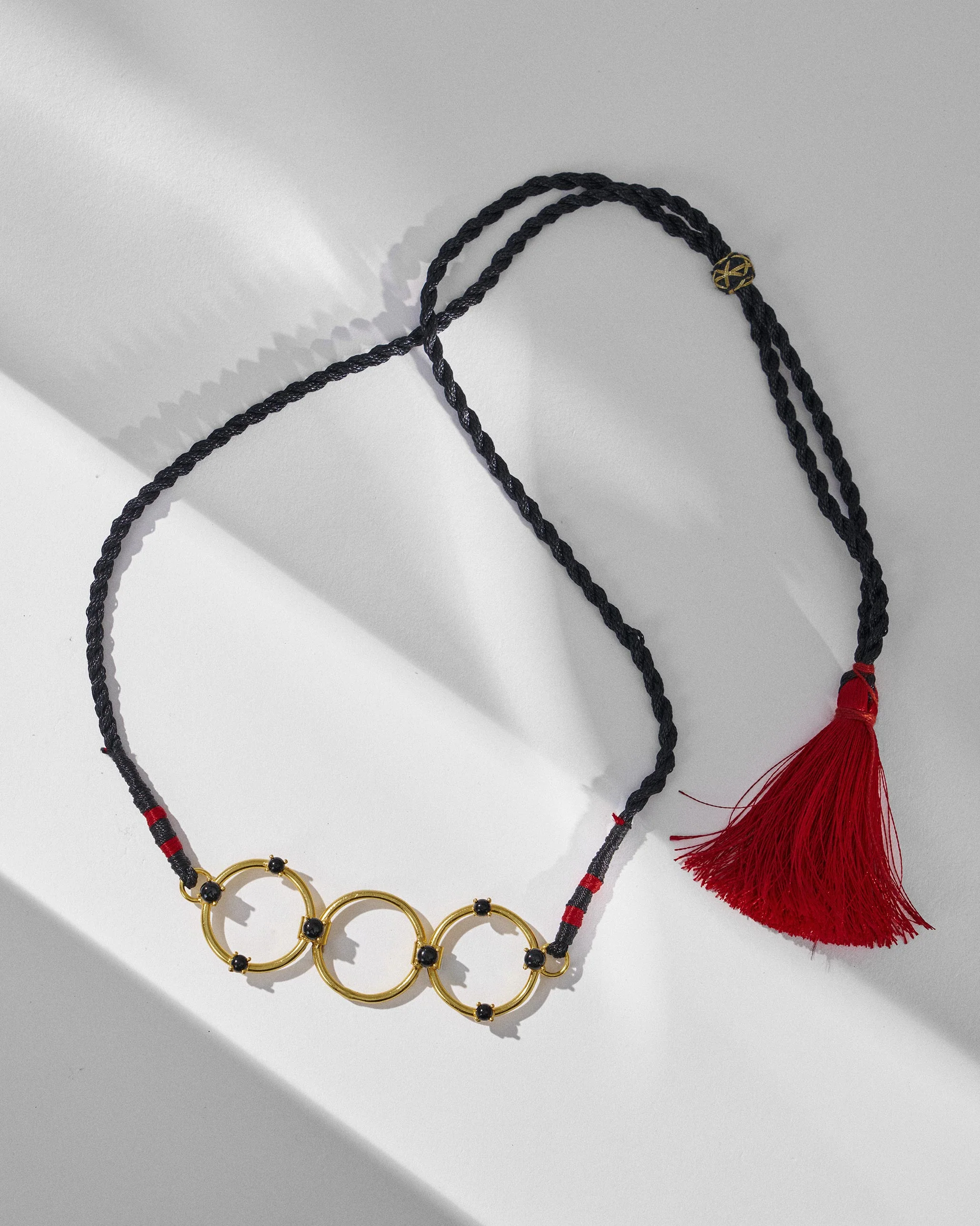 Oynx Necklace - Gold & Black - Image 3