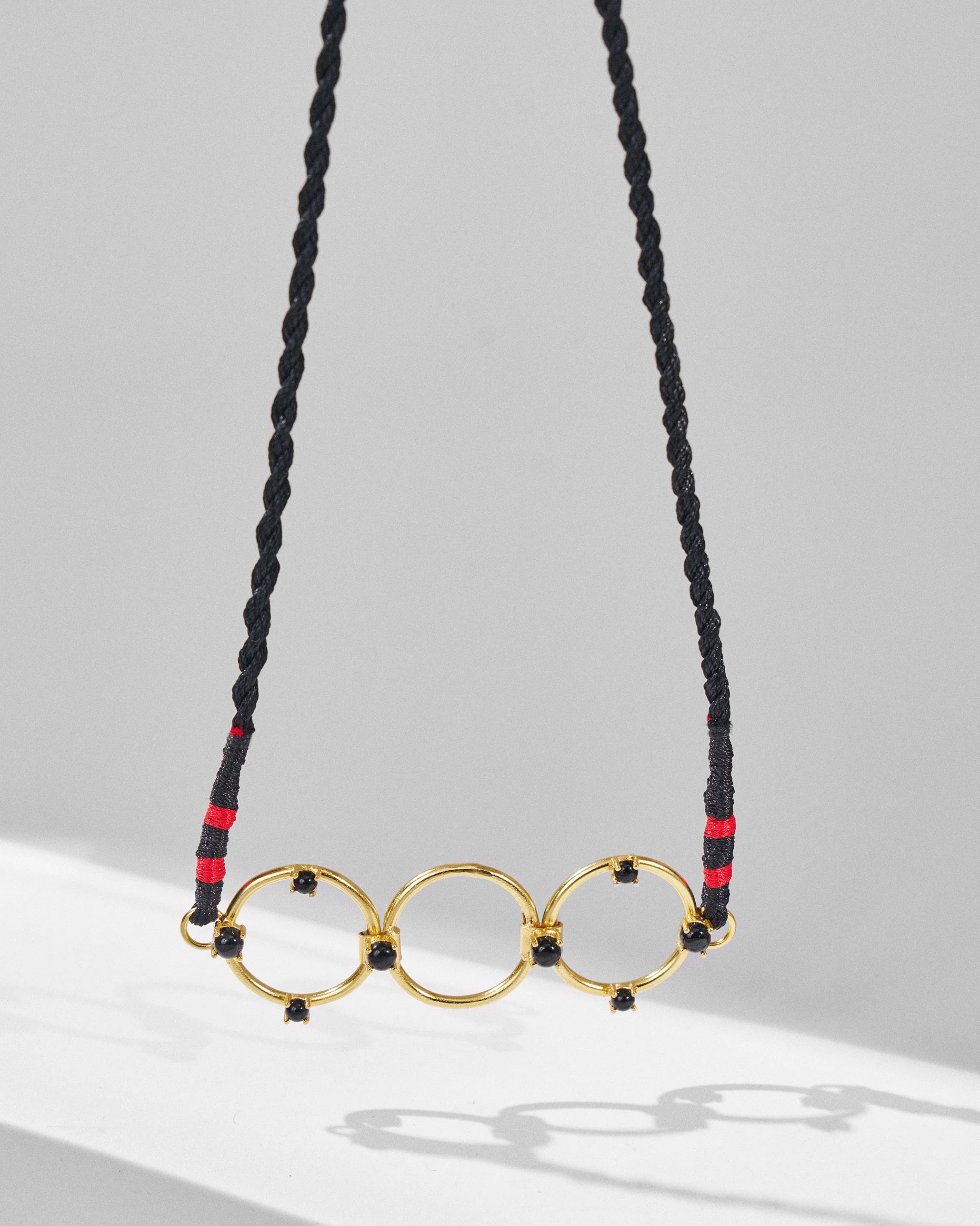 Oynx Necklace - Gold & Black - Image 4