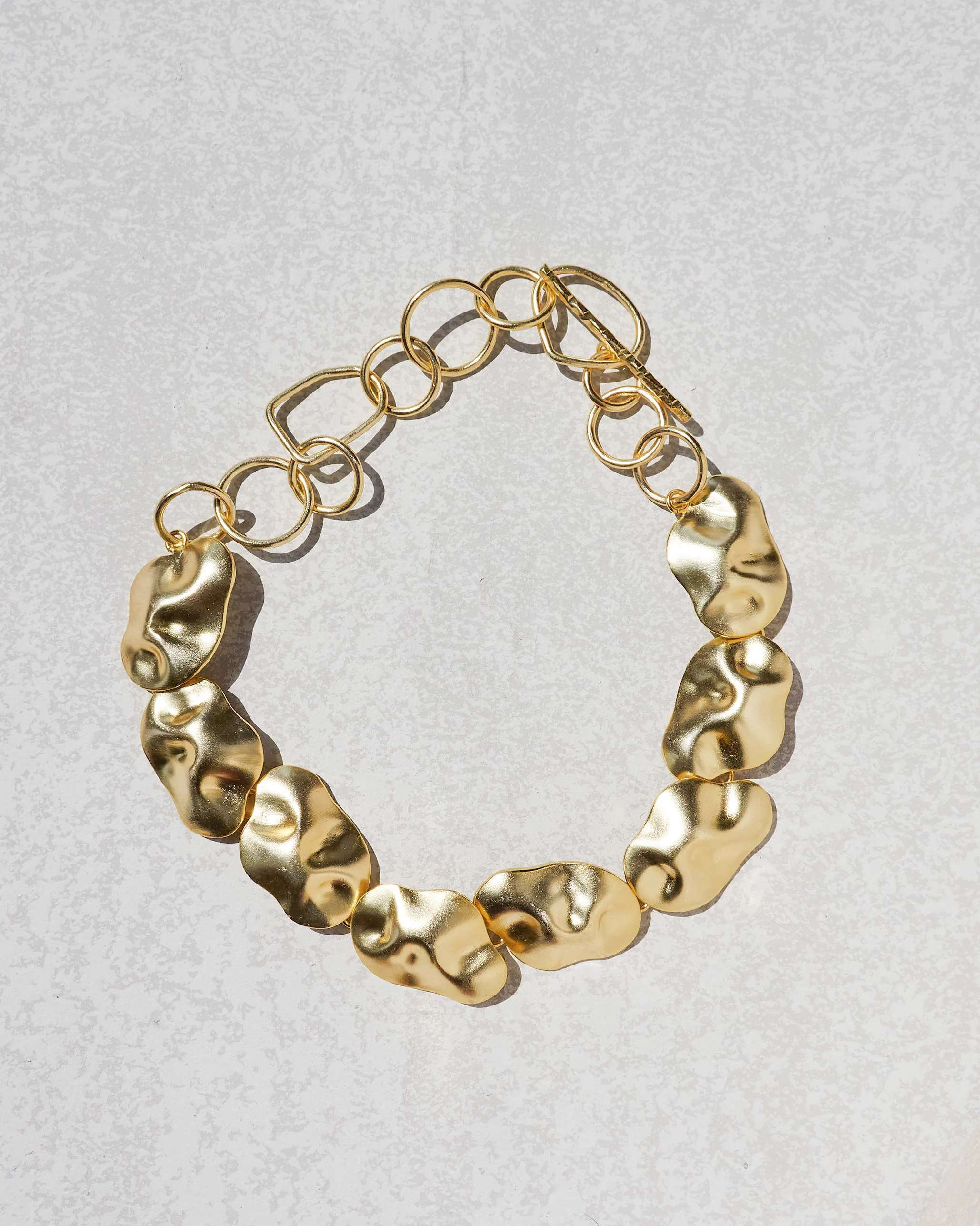 Oyster String Necklace - Brass - Image 5