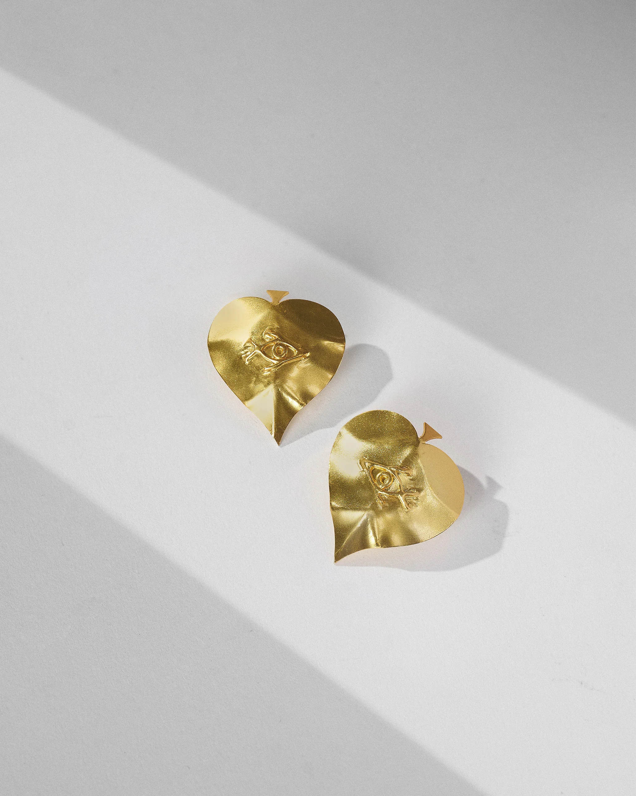 Paan Patta Studs - Gold - Image 2