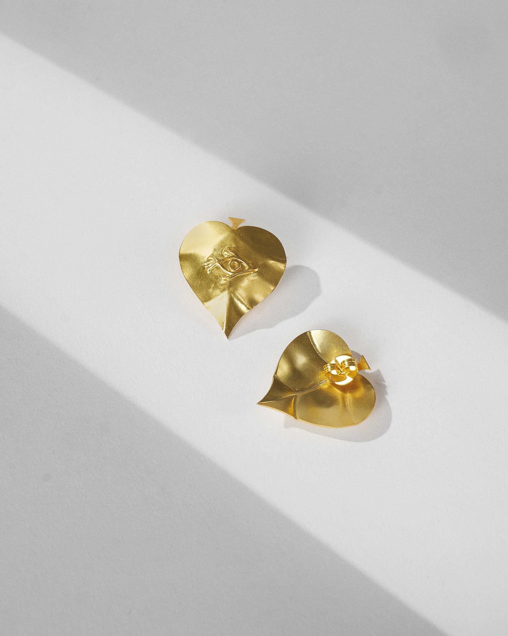 Paan Patta Studs - Gold - Image 3