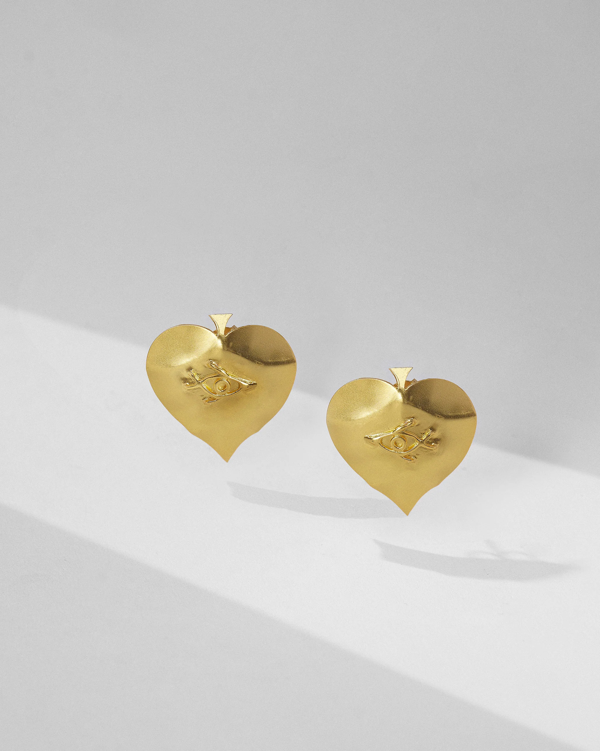 Paan Patta Studs - Gold - Image 4