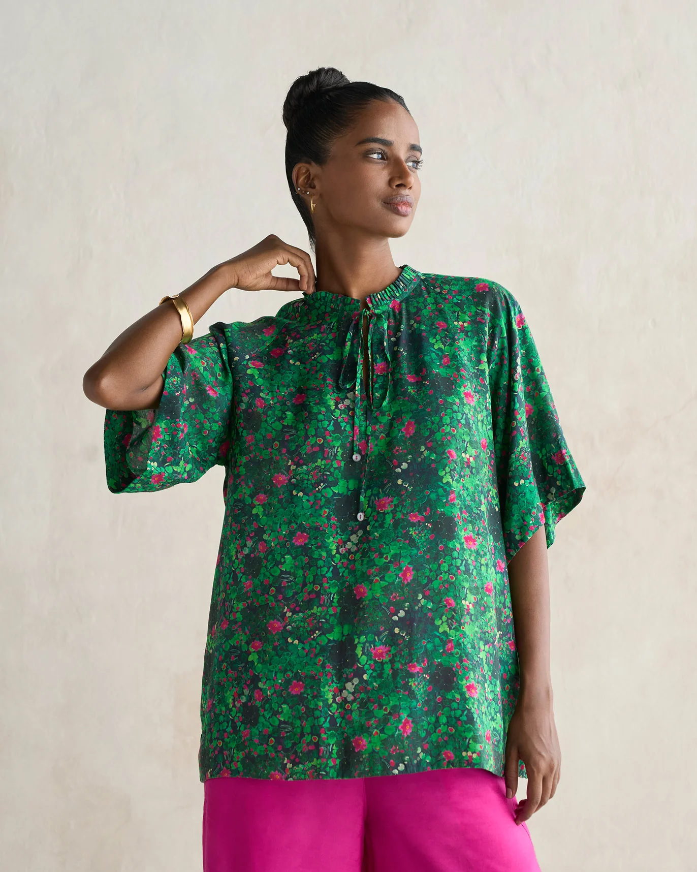 Padma Pleated Top - Multi - Image 5
