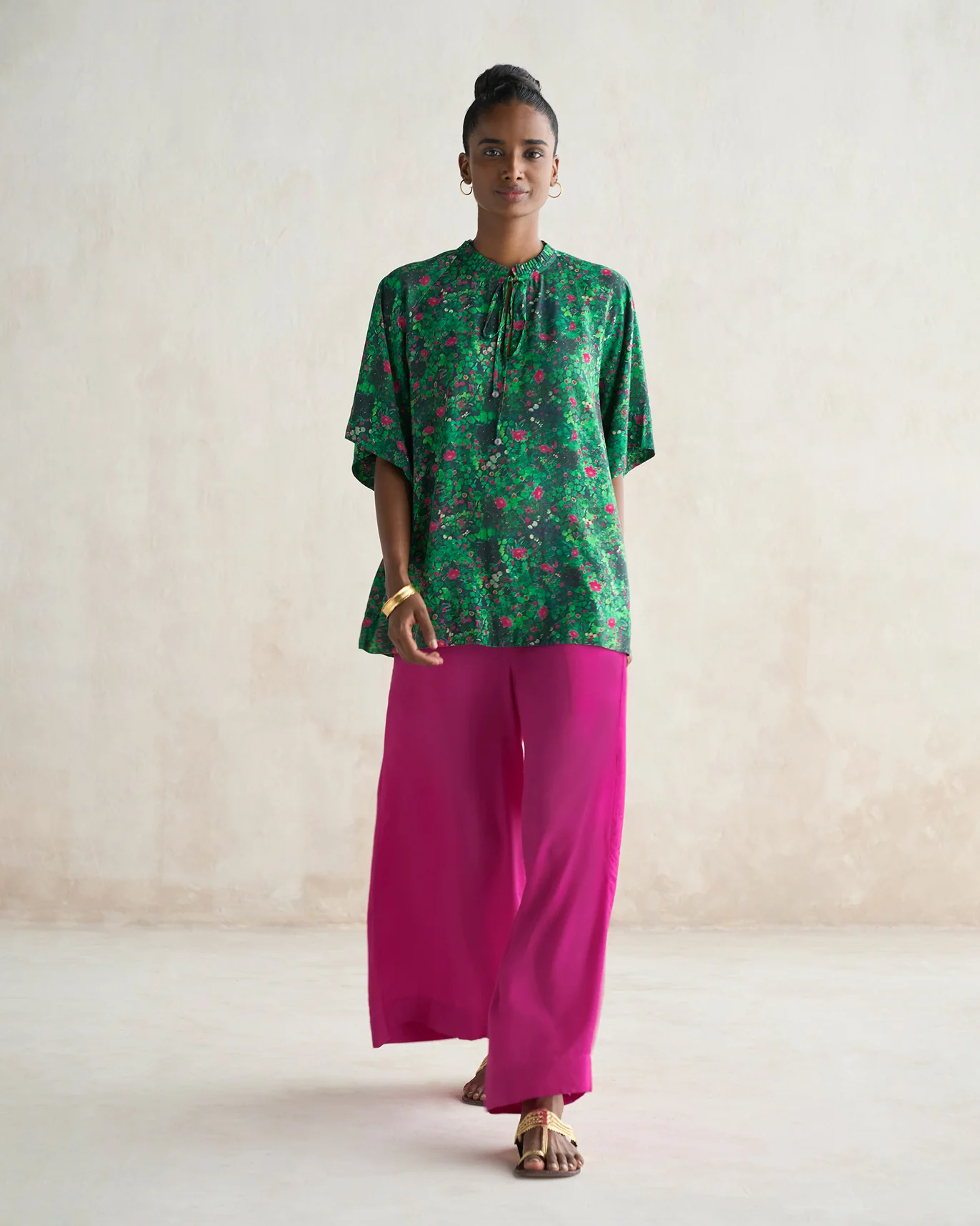 Padma Pleated Top - Multi - Image 6