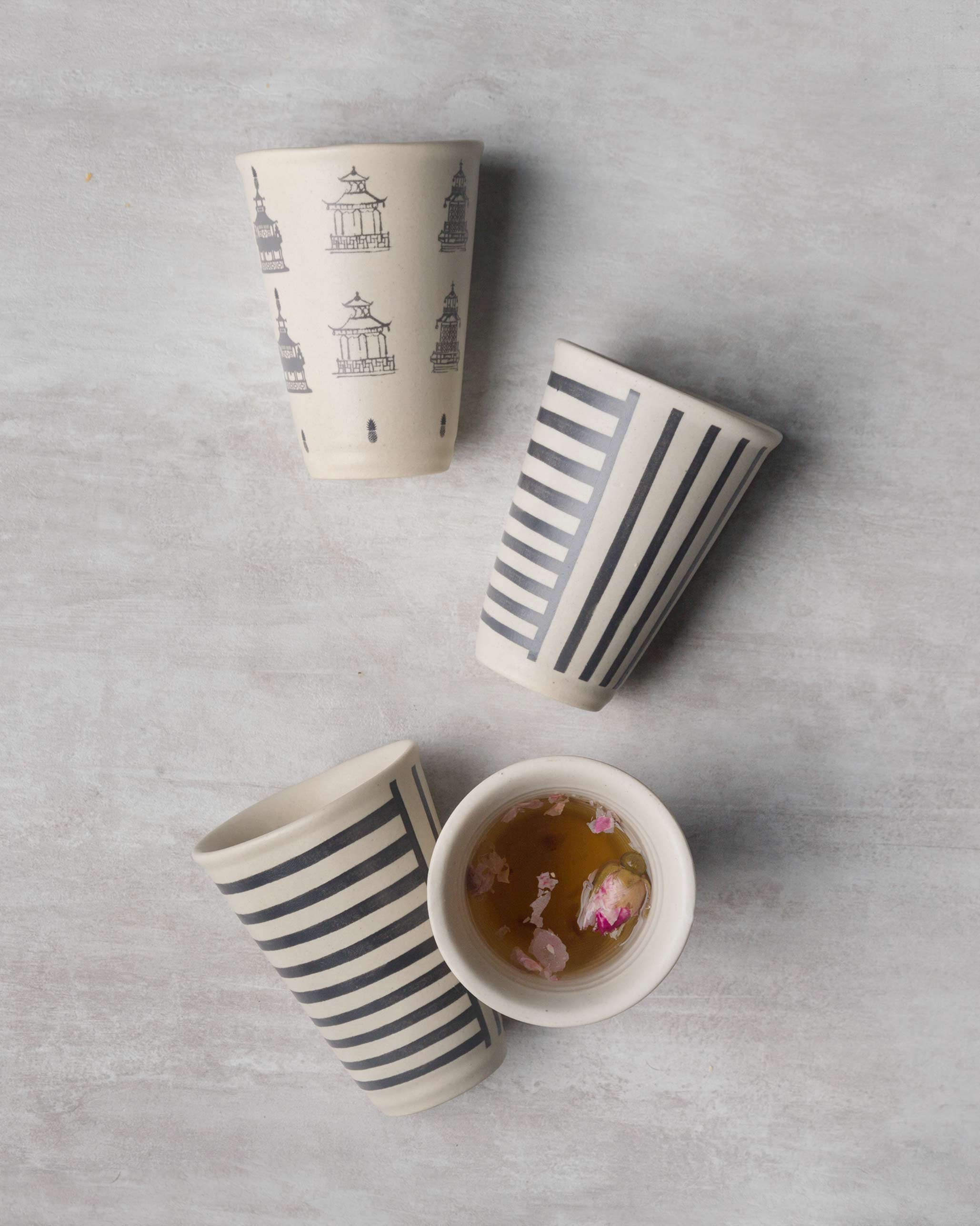 Pagoda Kulhars (Set Of 4) - Image 2