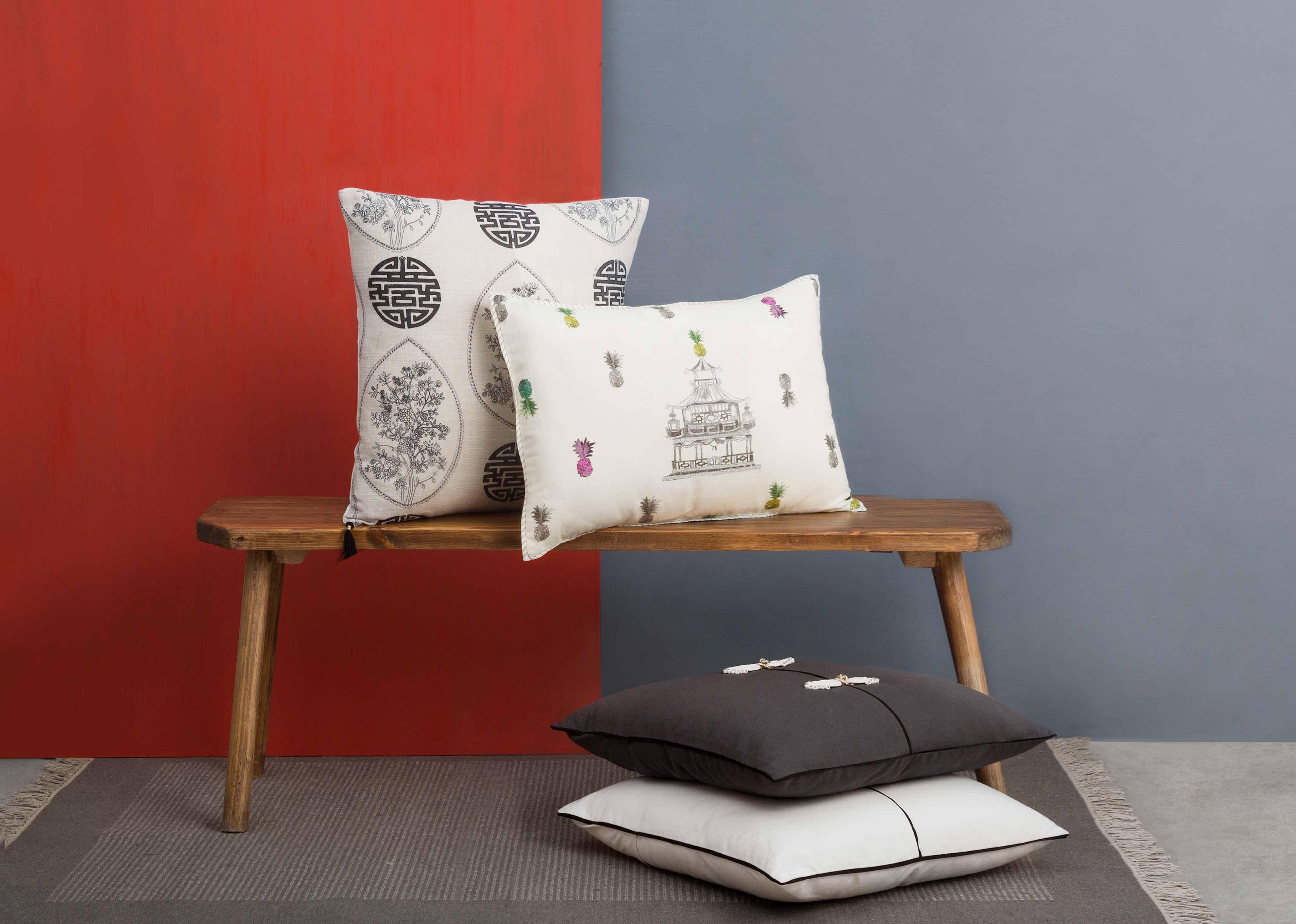 Pagoda Lumbar Pillow Cover - Image 3