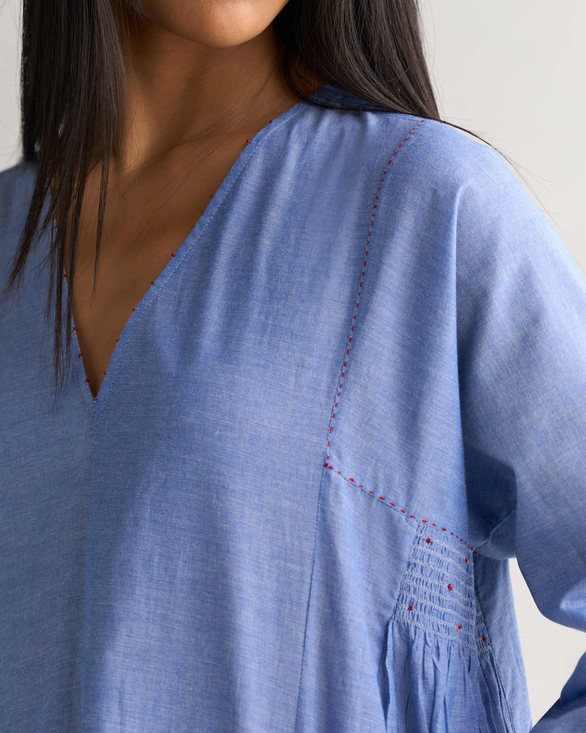 Paje Kurta - Blue - Image 2