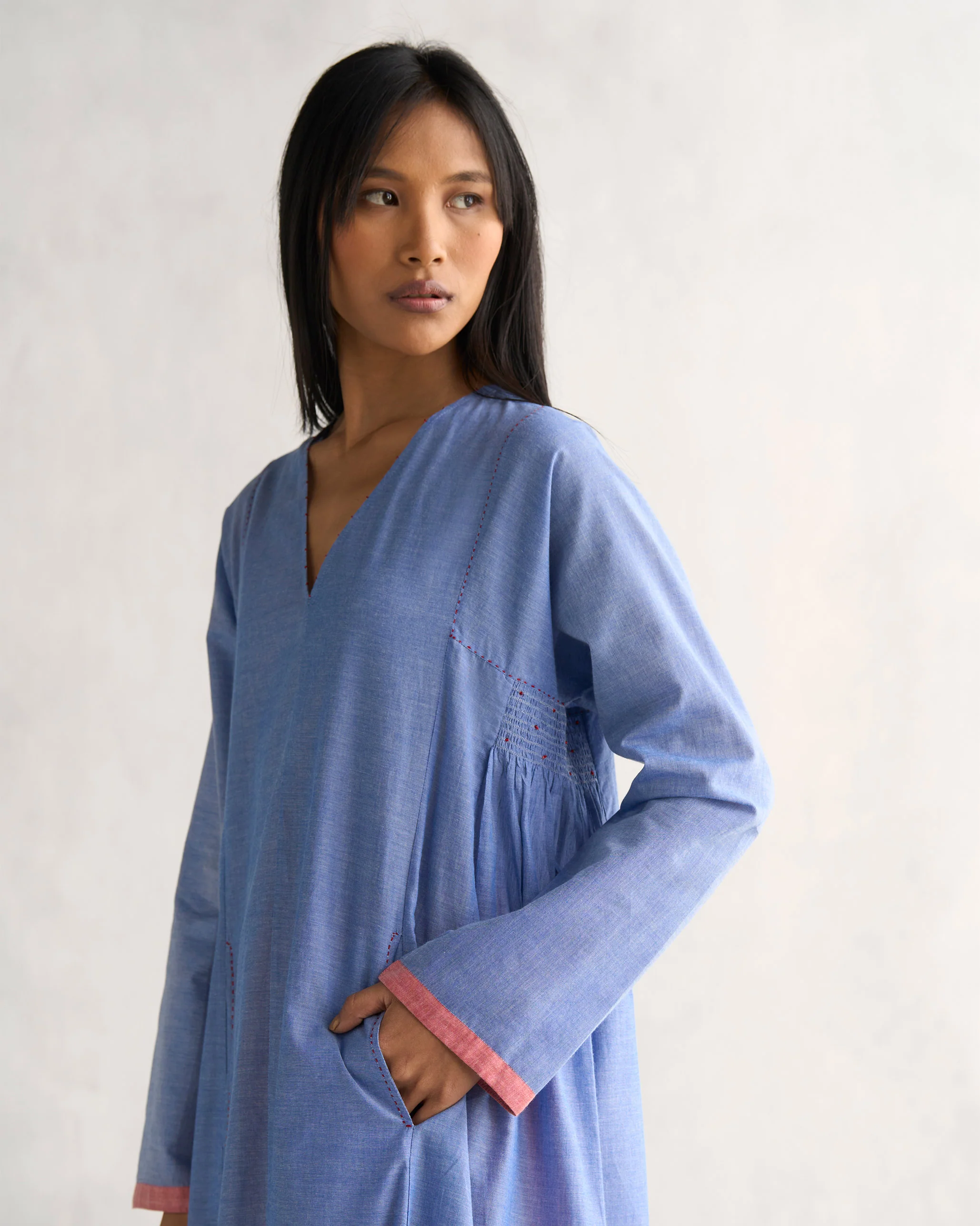 Paje Kurta - Blue - Image 3