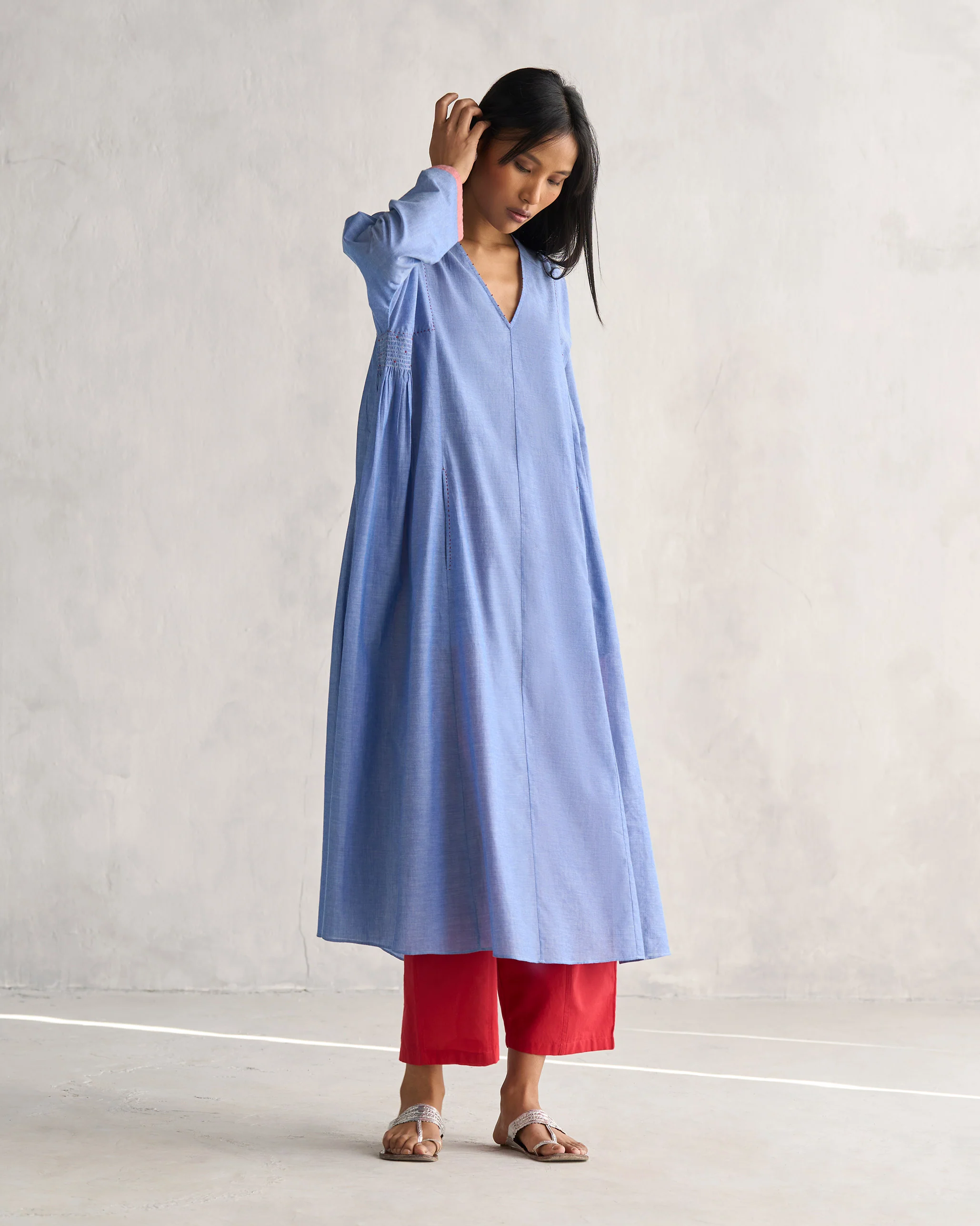 Paje Kurta - Blue - Image 5