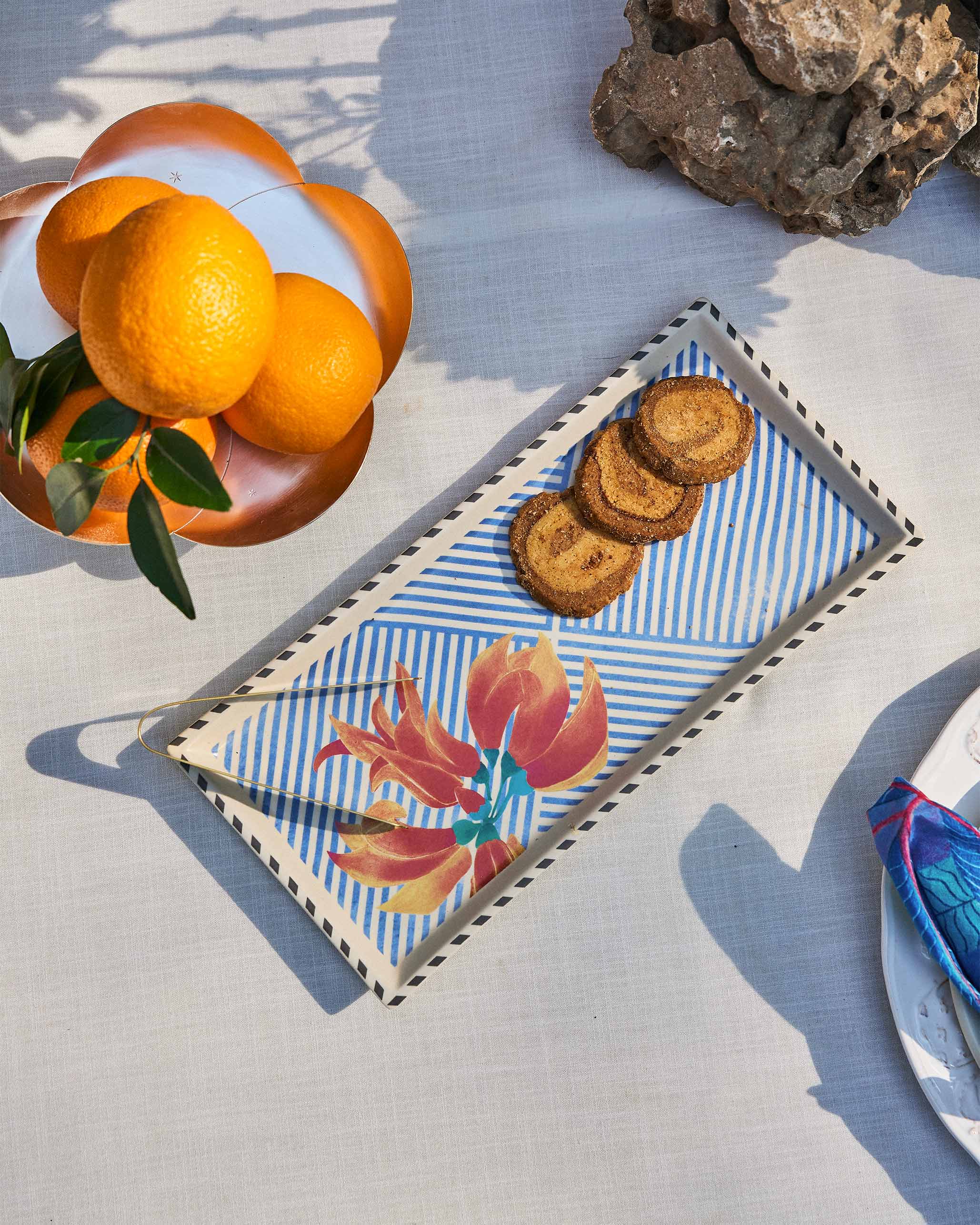Palash Cookie Tray with Tong - Image 2