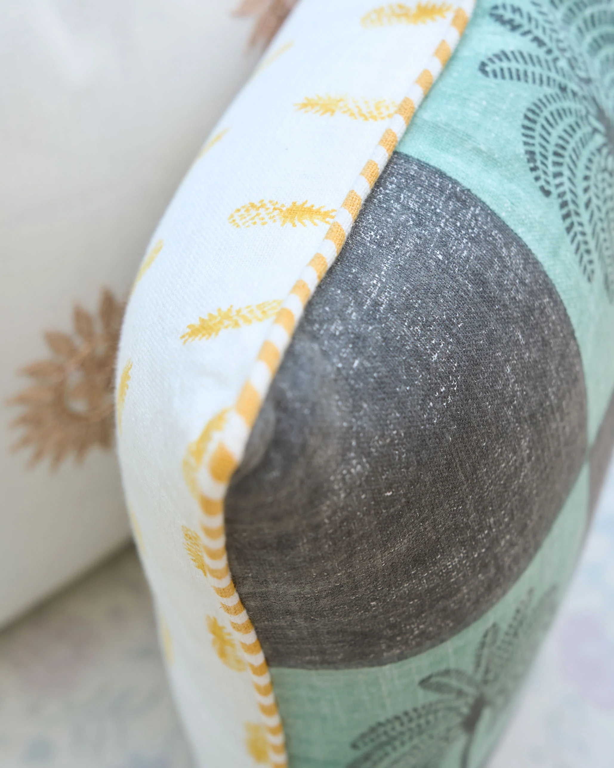 Palm Block Cushion Cover - Image 2