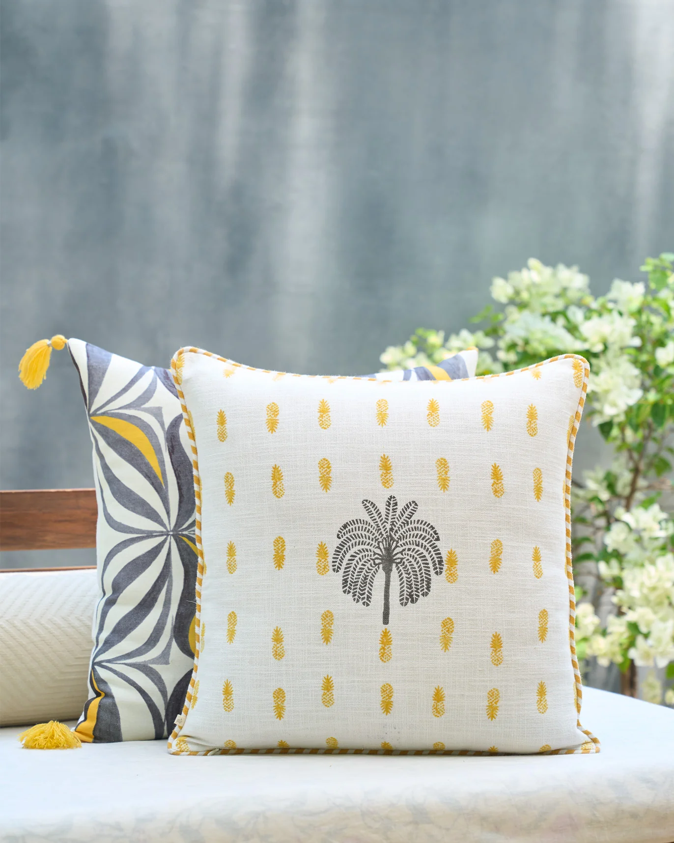 Palm Block Cushion Cover - Image 3