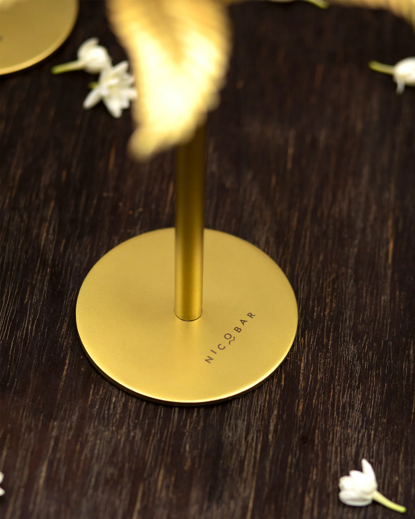 Palm Candle Stand & Tapered Candle (Set of 2) - Image 3
